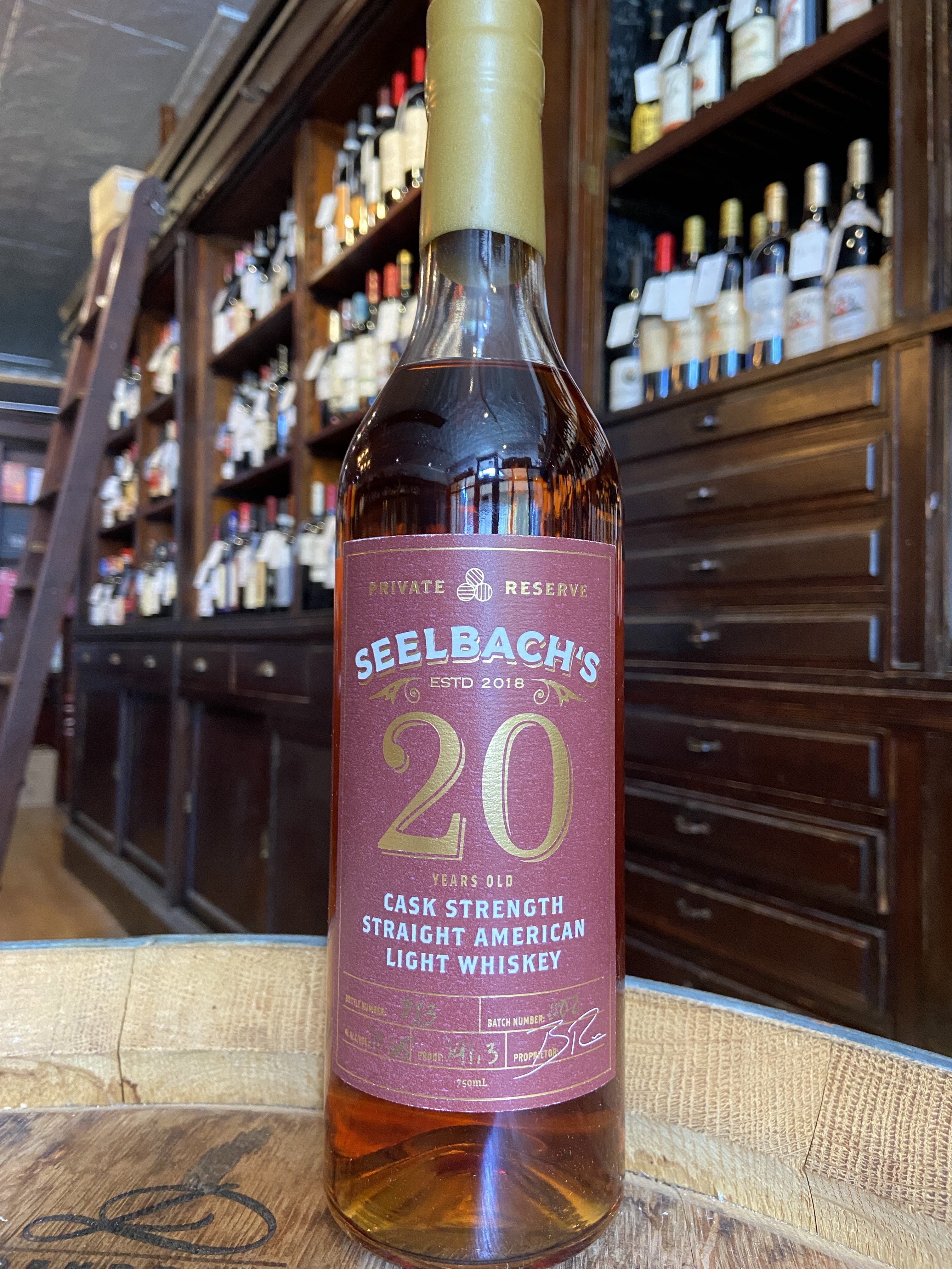 Seelbach's Private Reserve 20 Year Straight American Light Whiskey