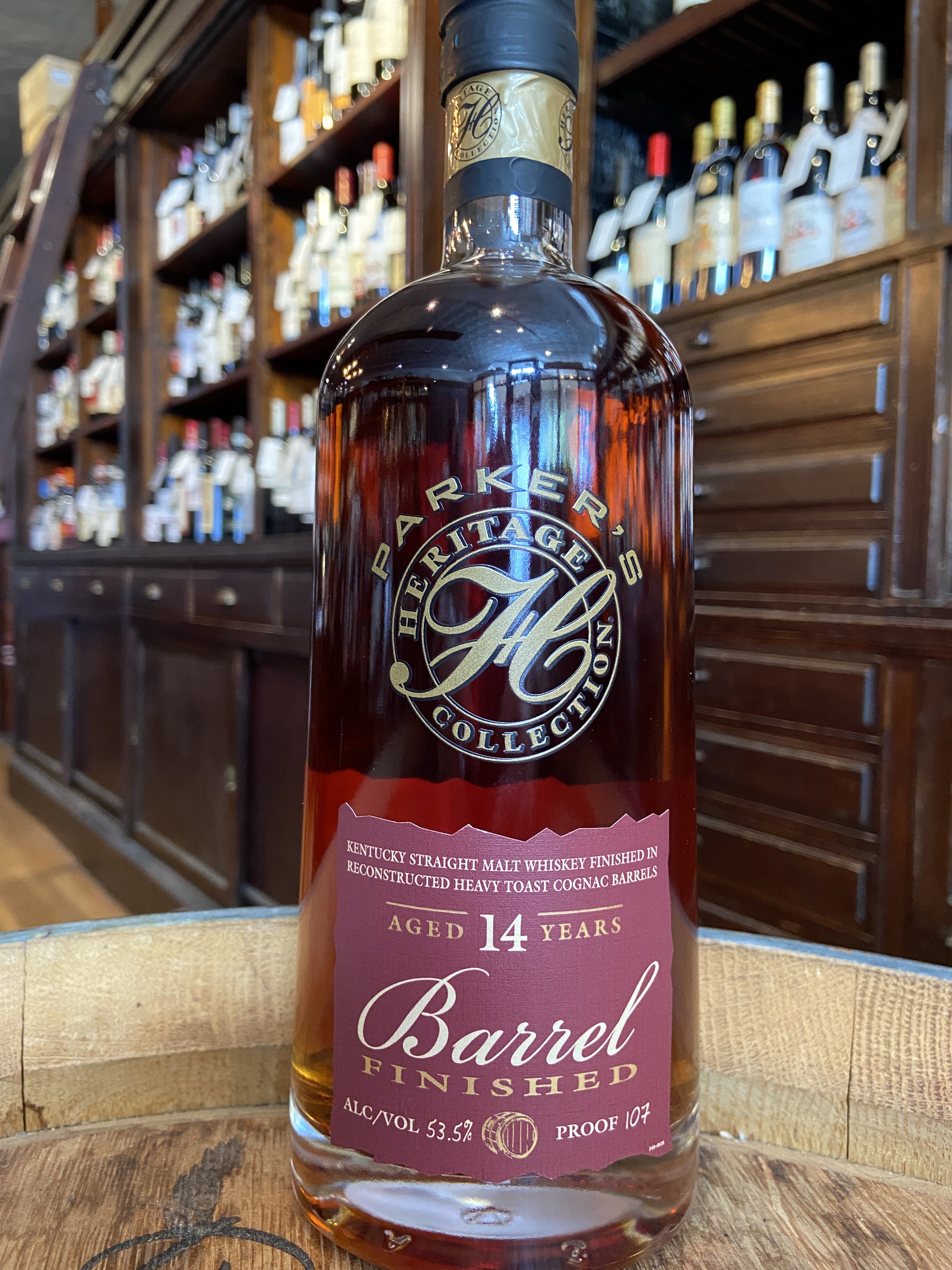 Parker's Heritage Collection 18th Edition Heavy Toast Cognac Barrels Finish 14 Year Old Straight Malt Whiskey