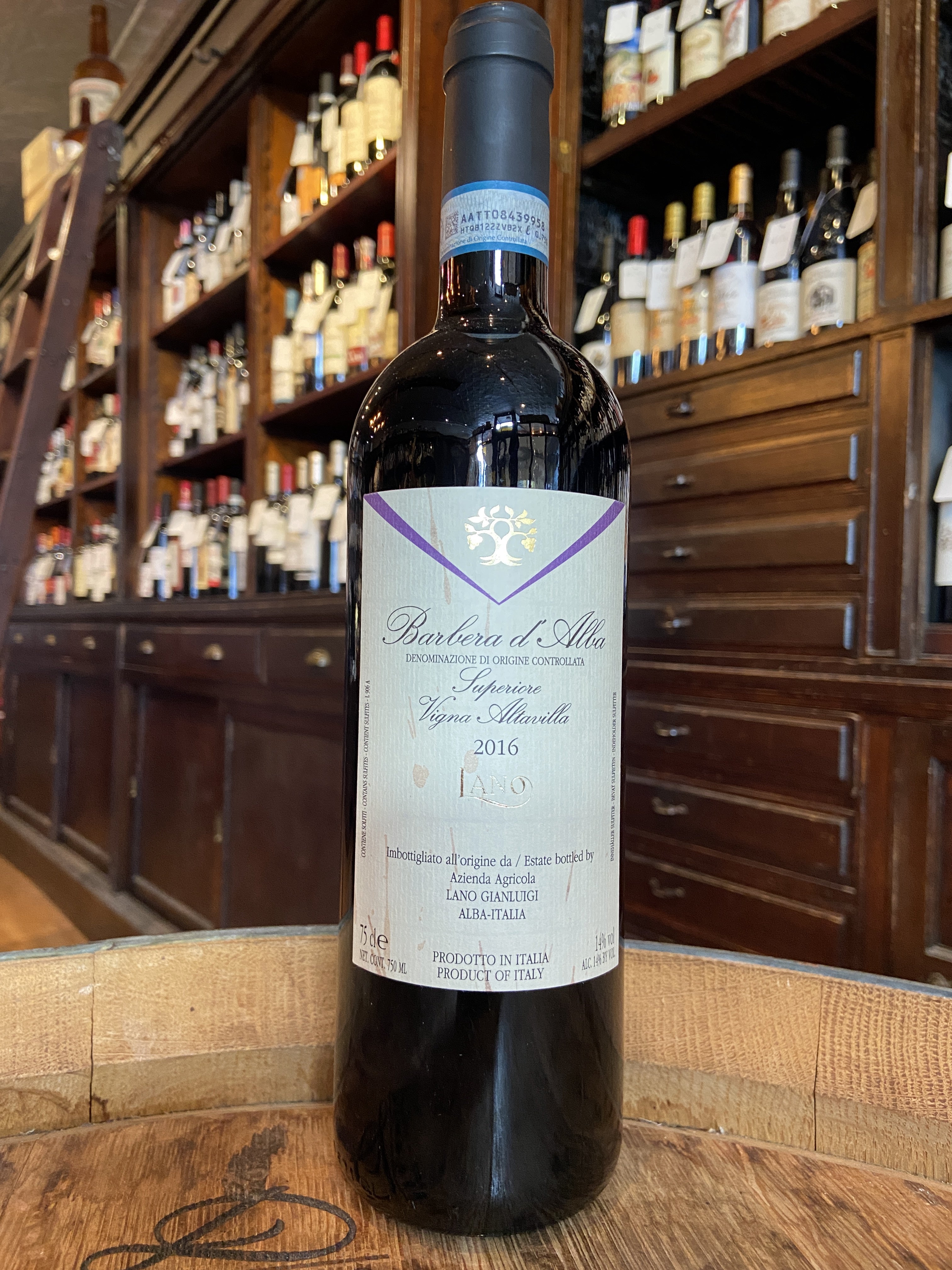 2016 Lano Barbera Superiore Vigna Altavilla