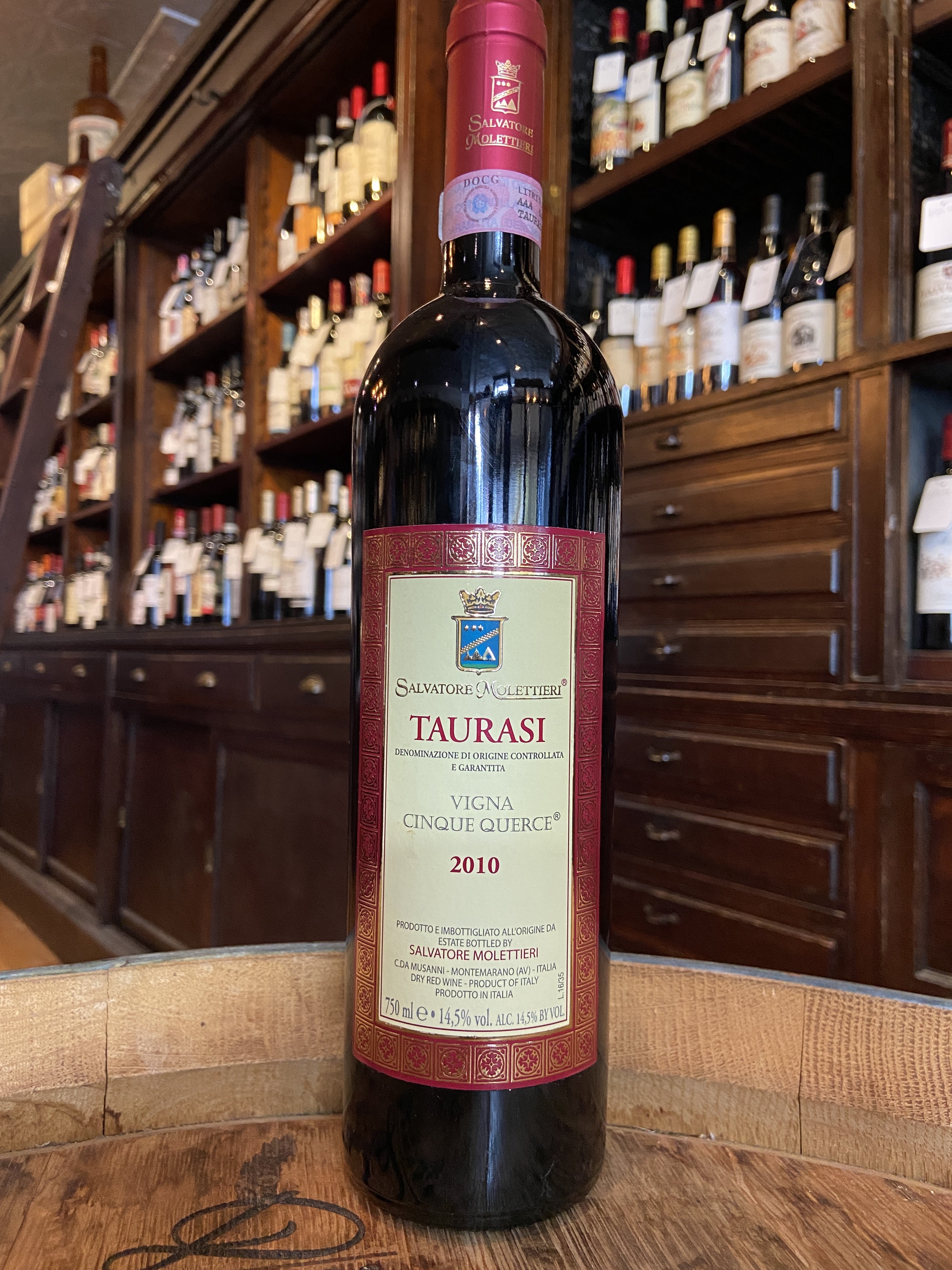 2010 Molettieri Cinque Querce Taurasi Salvatore Molettieri Vigna Cinque Querce