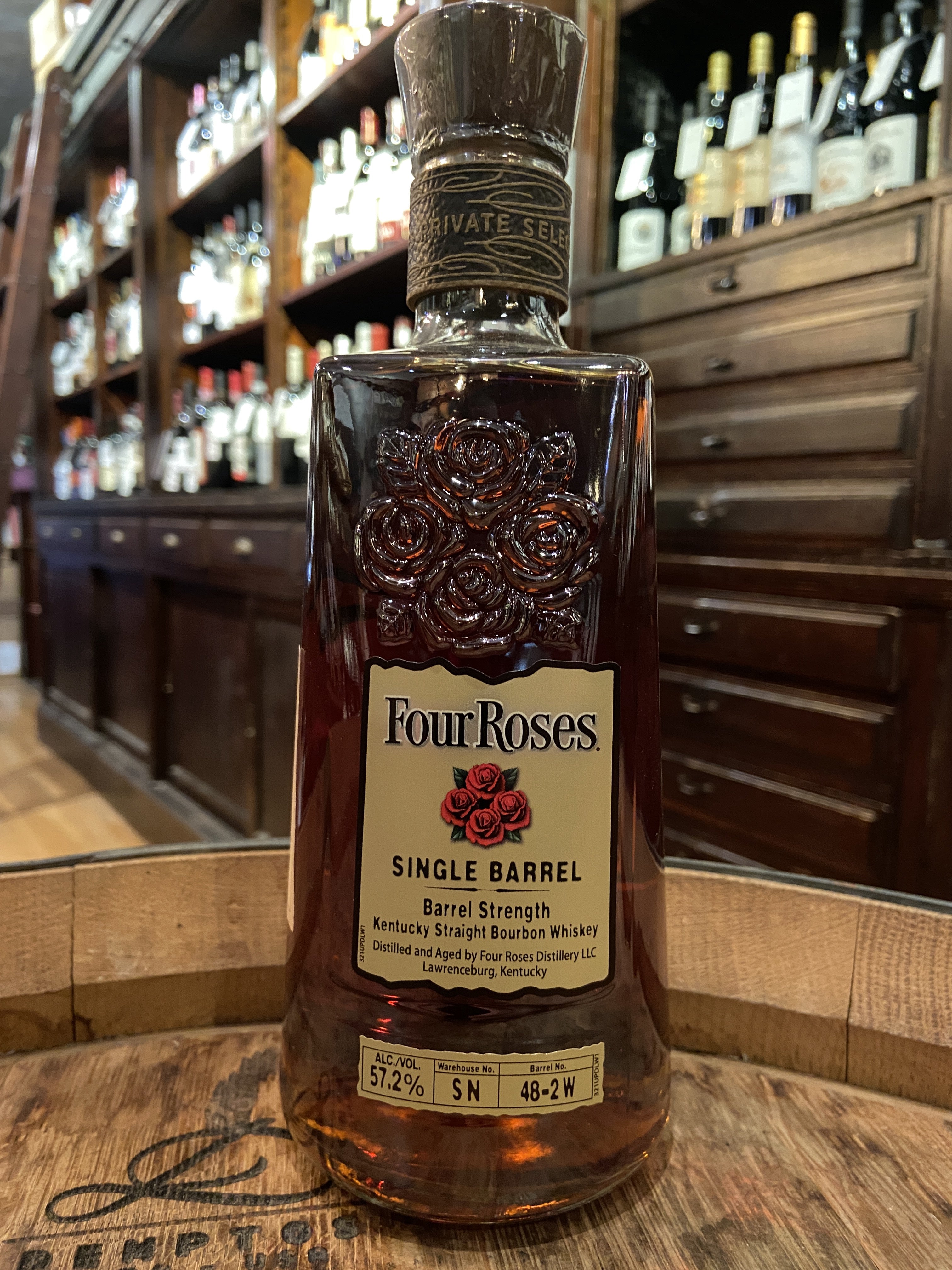 Four Roses Barrel Strength OESO Private Selection Single Barrel Kentucky Straight Bourbon Whiskey 114.4 Proof
