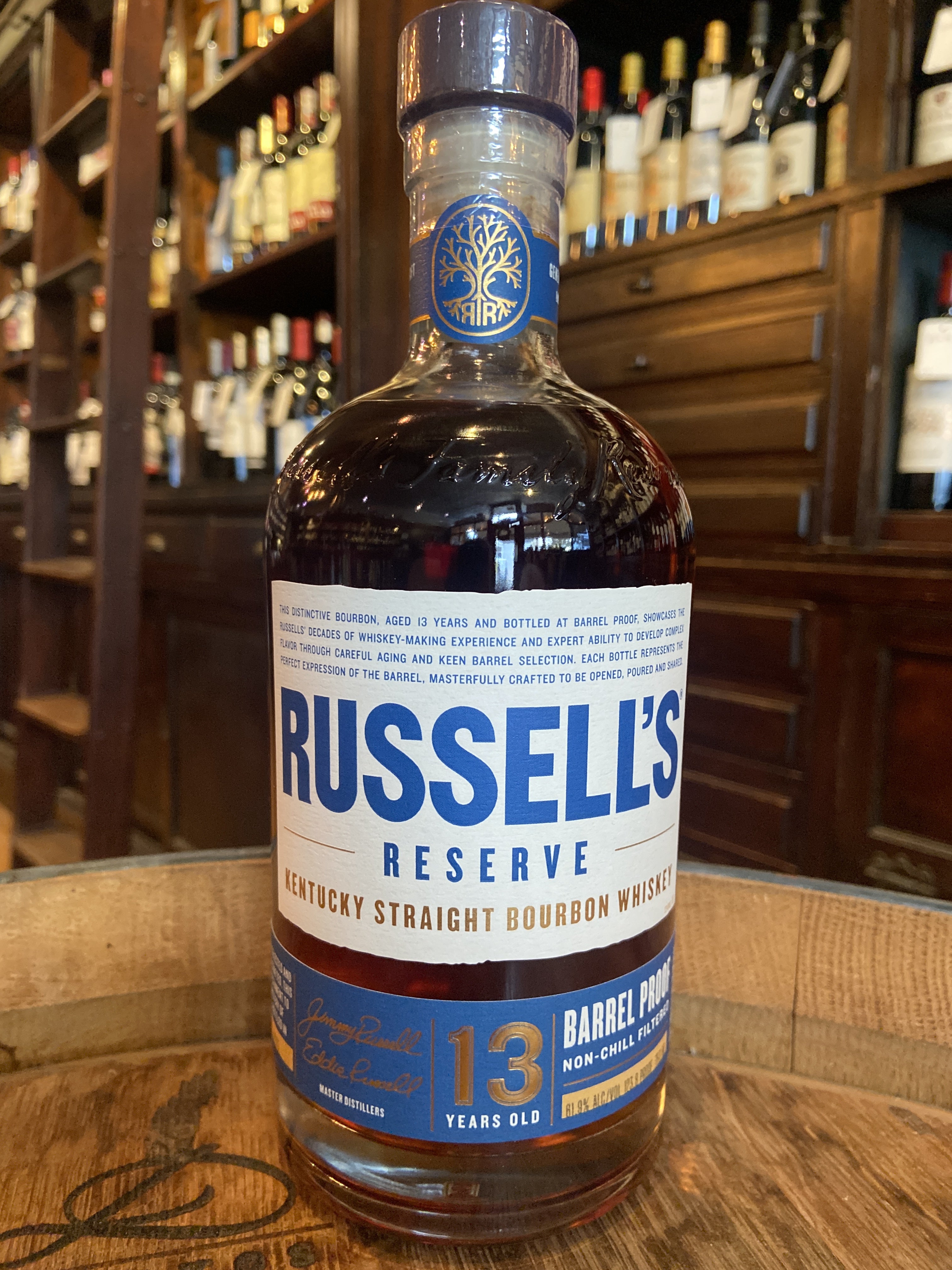 Russell's Reserve Barrel Proof 13 Year Old Kentucky Straight Bourbon Whiskey