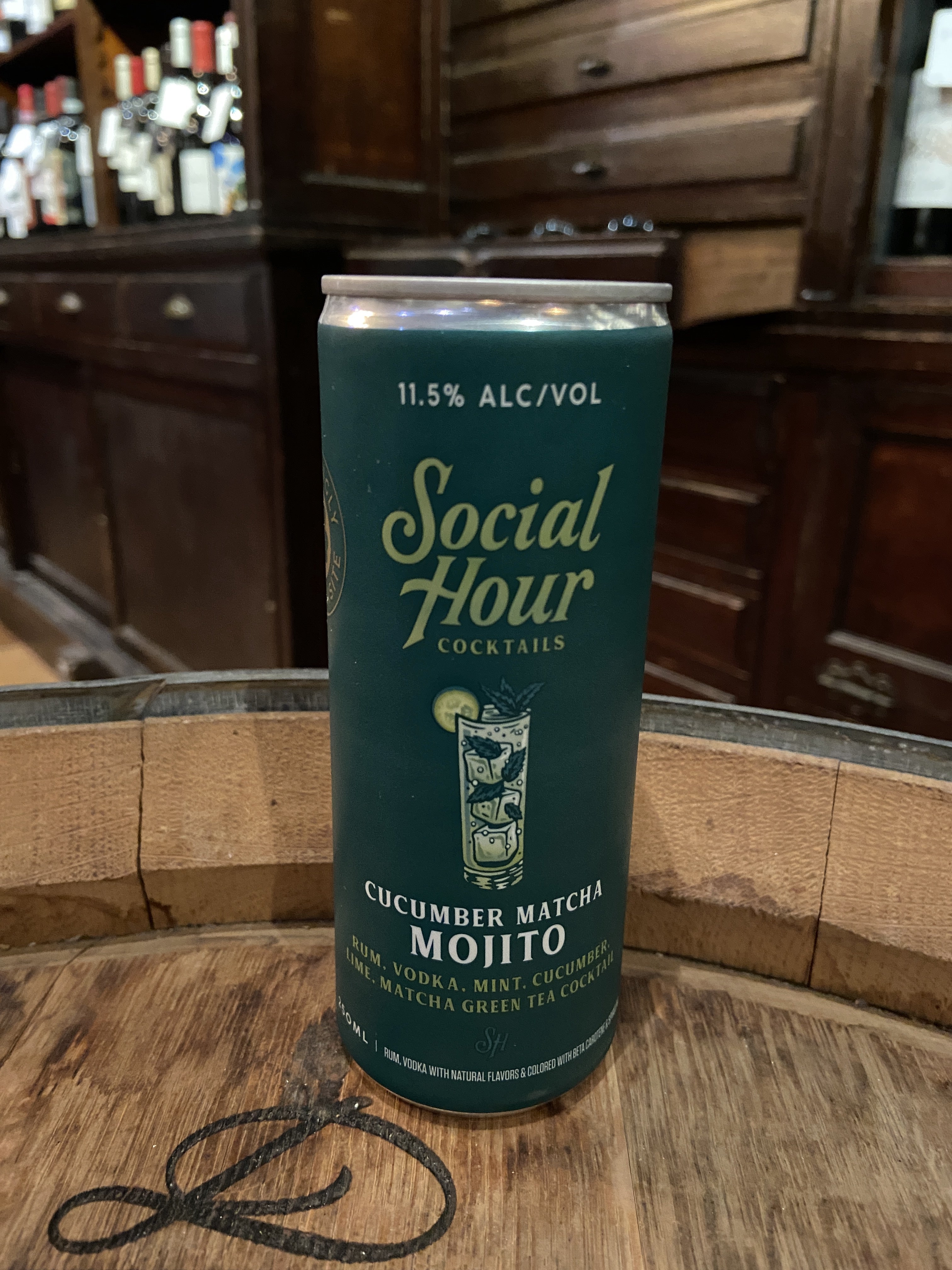 Social Hour Cocktails Cucumber Matcha Mojito