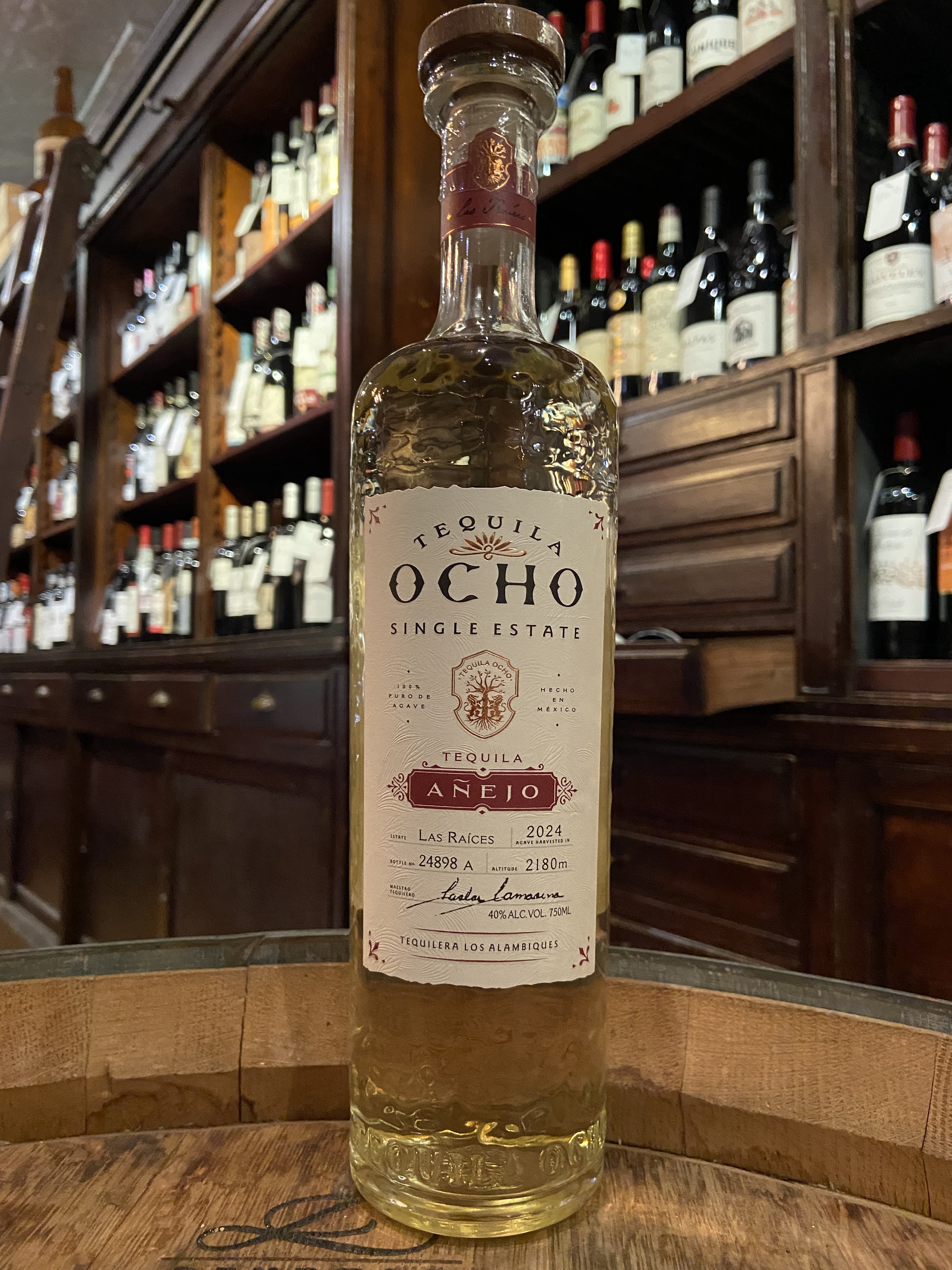 Tequila Ocho Las Raíces Añejo Tequila - 2024 (1 per customer)
