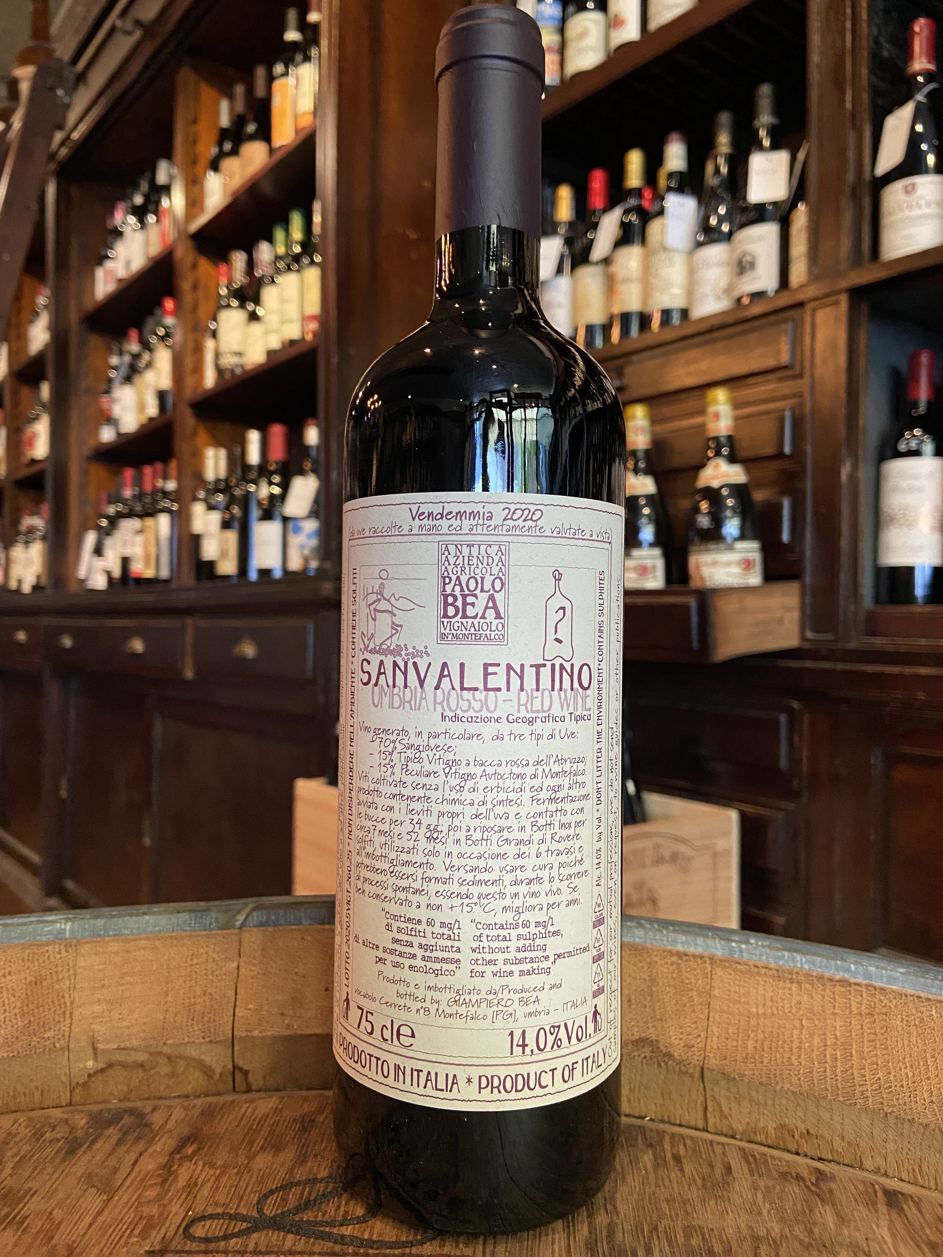2020 Paolo Bea San Valentino Umbria Rosso