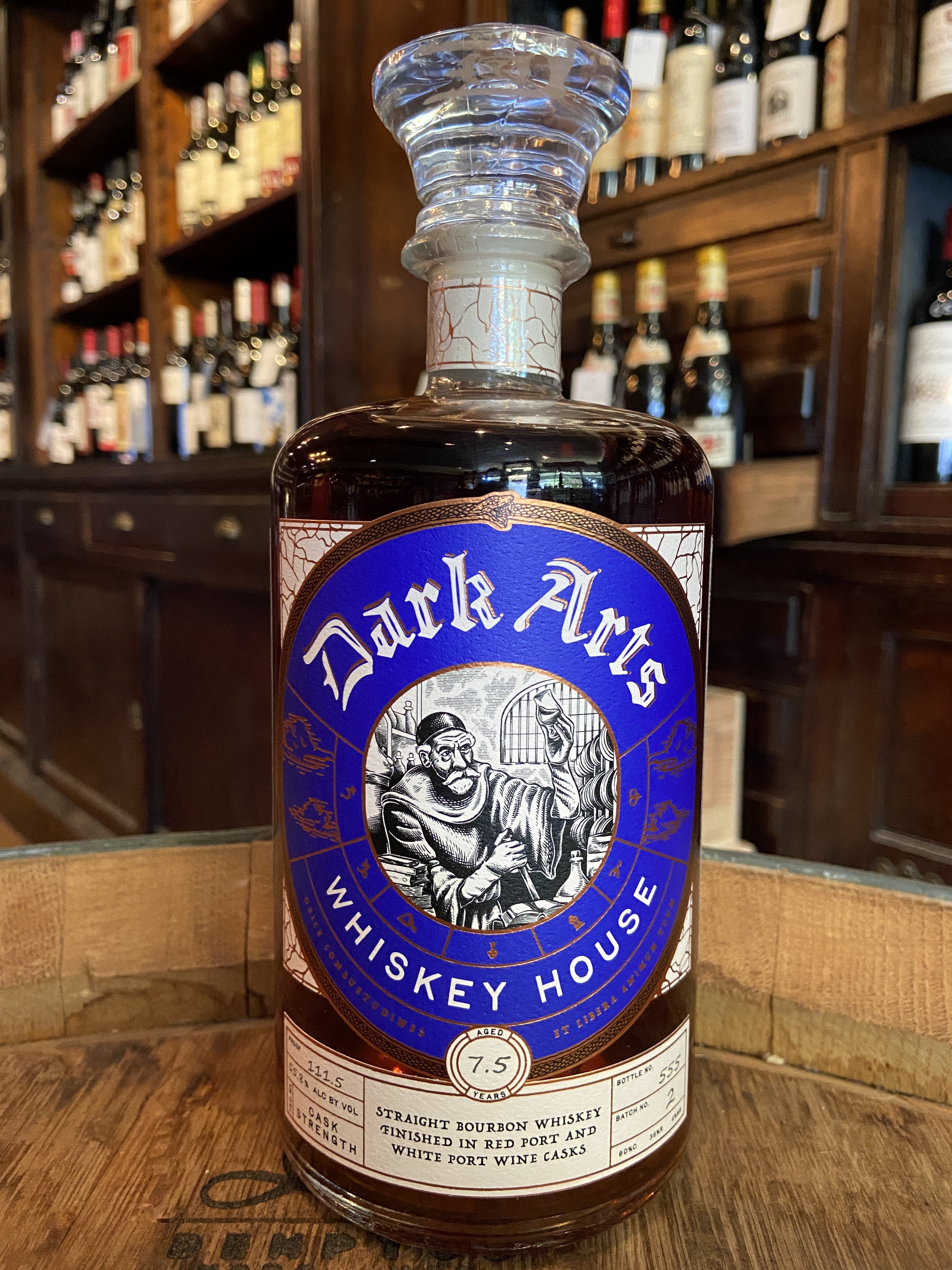 Dark Arts Whiskey House The Empyrean II Straight Bourbon Whiskey Finished in Red & White Port (1 per customer)