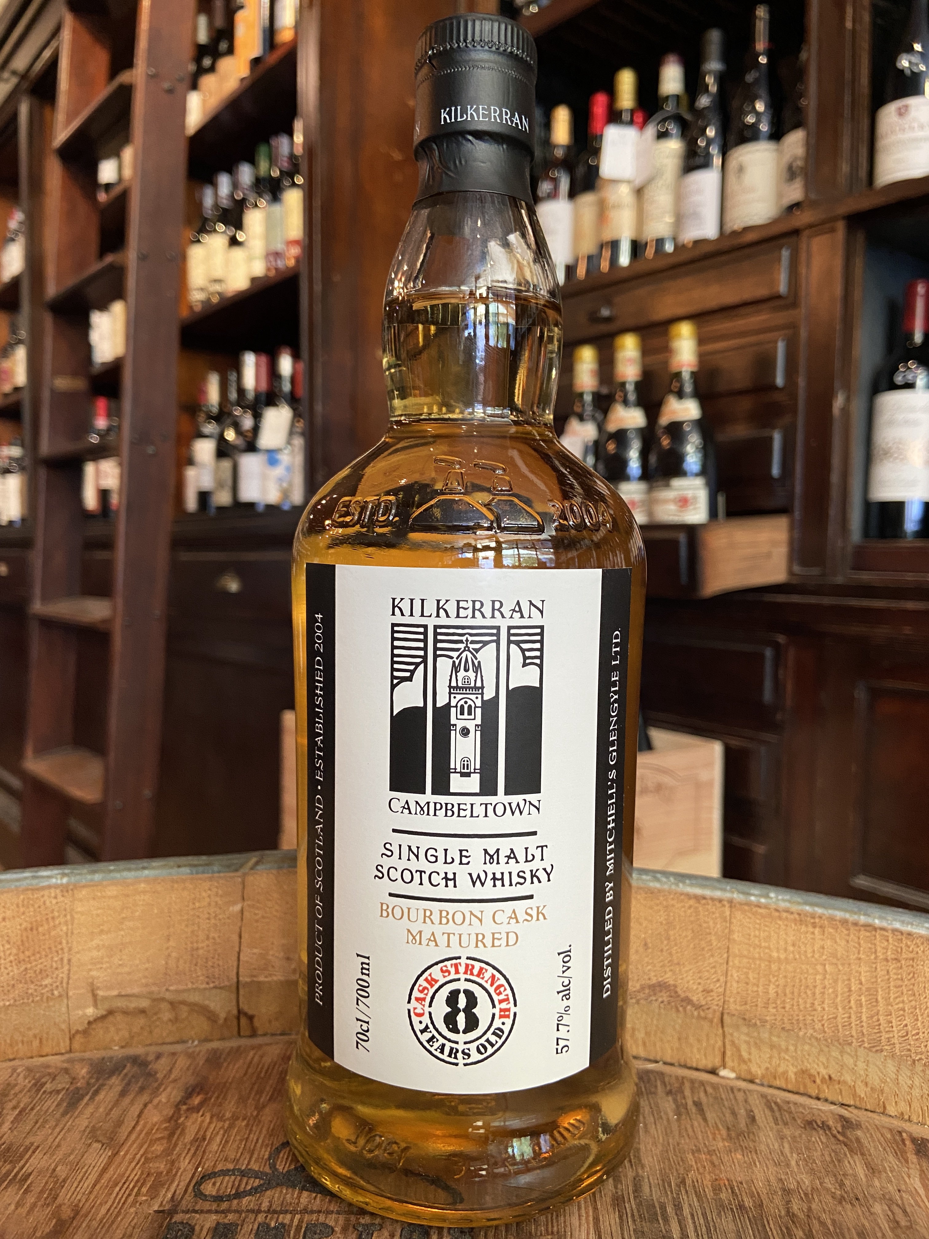 Glengyle Distillery Kilkerran Bourbon Cask Matured 8 Year Old Single Malt Scotch Whisky