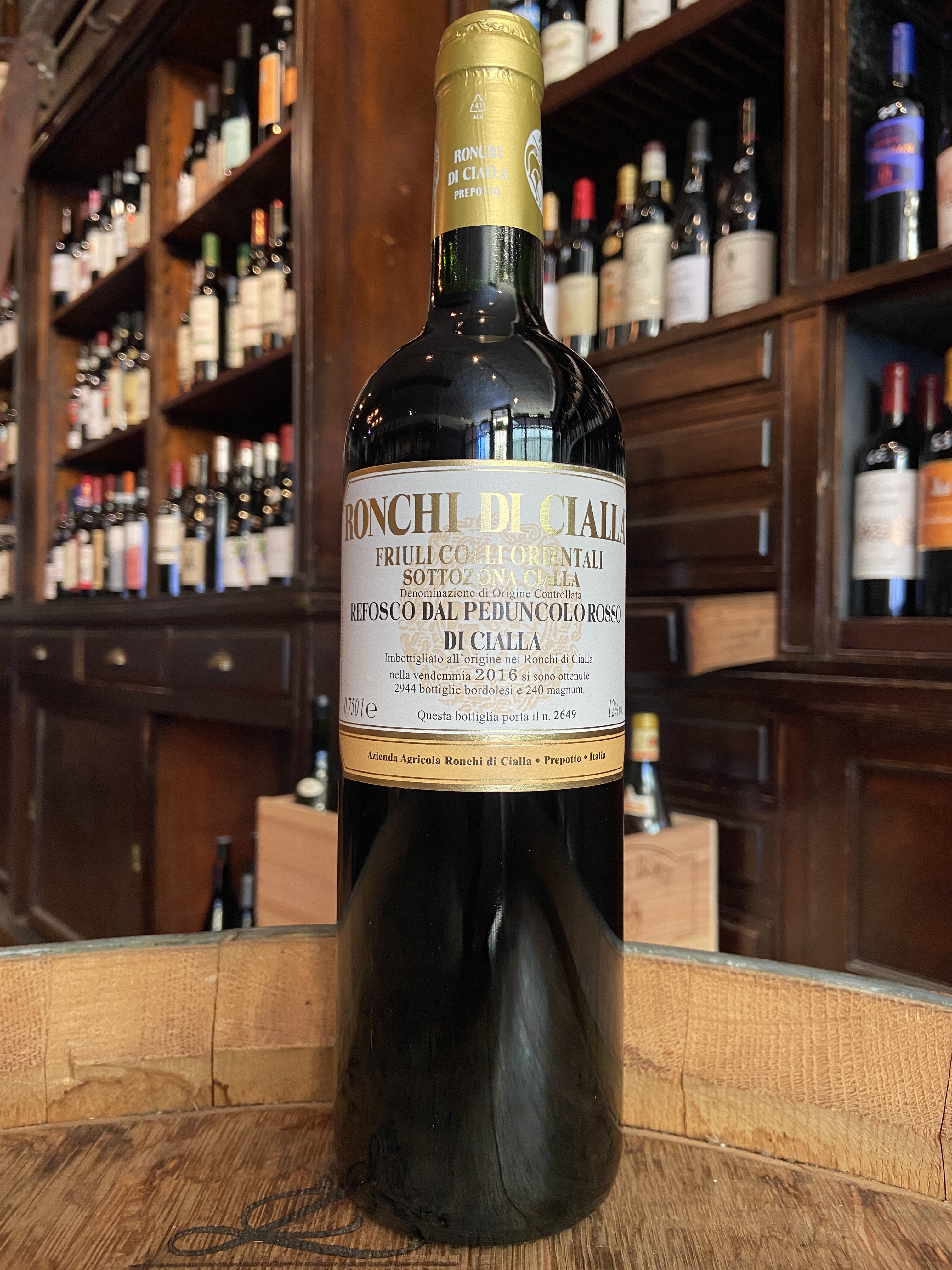 2016 Ronchi di Cialla Refosco dal Peduncolo Rosso