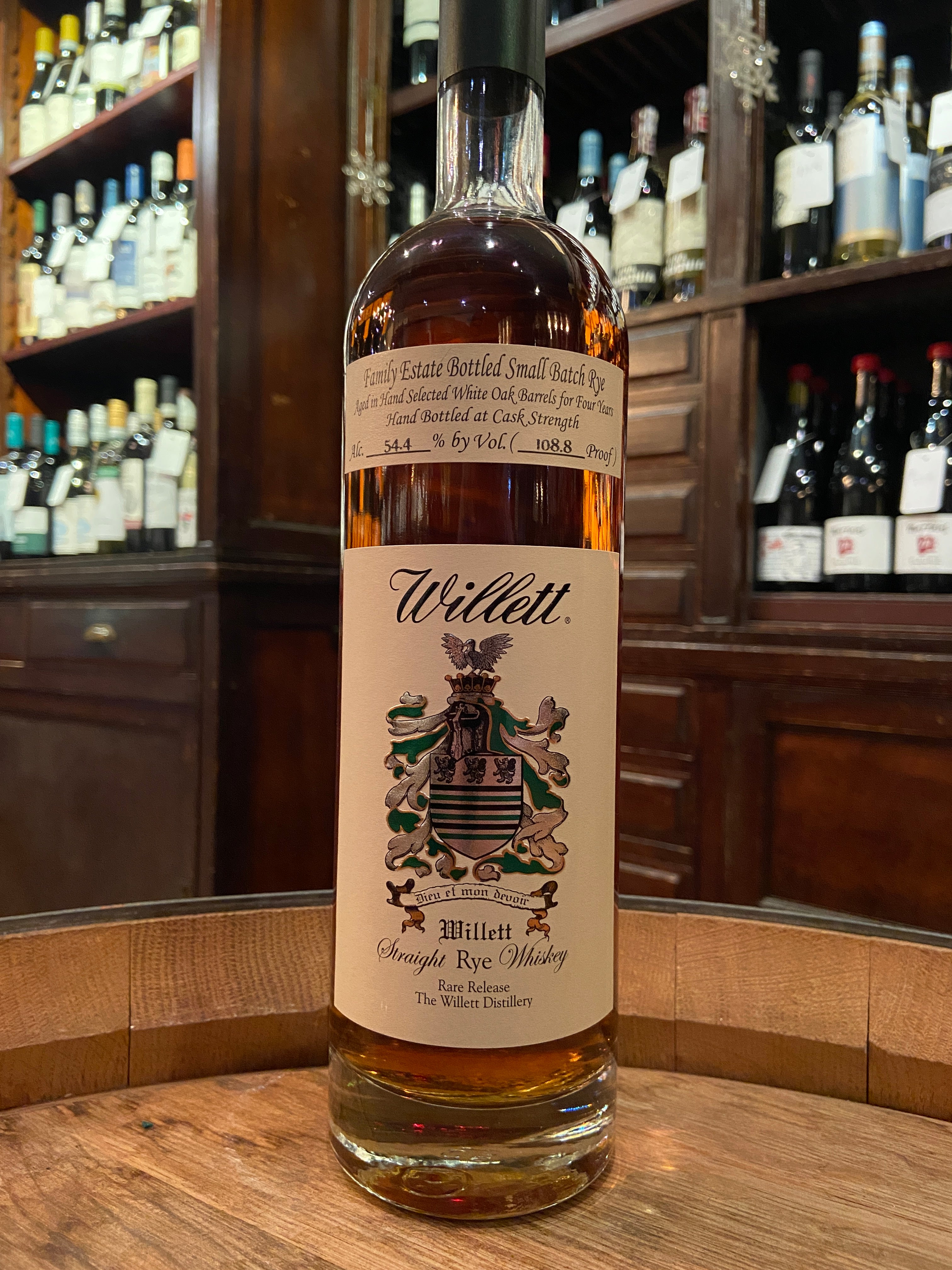 Willett Straight Rye Whiskey 4 year