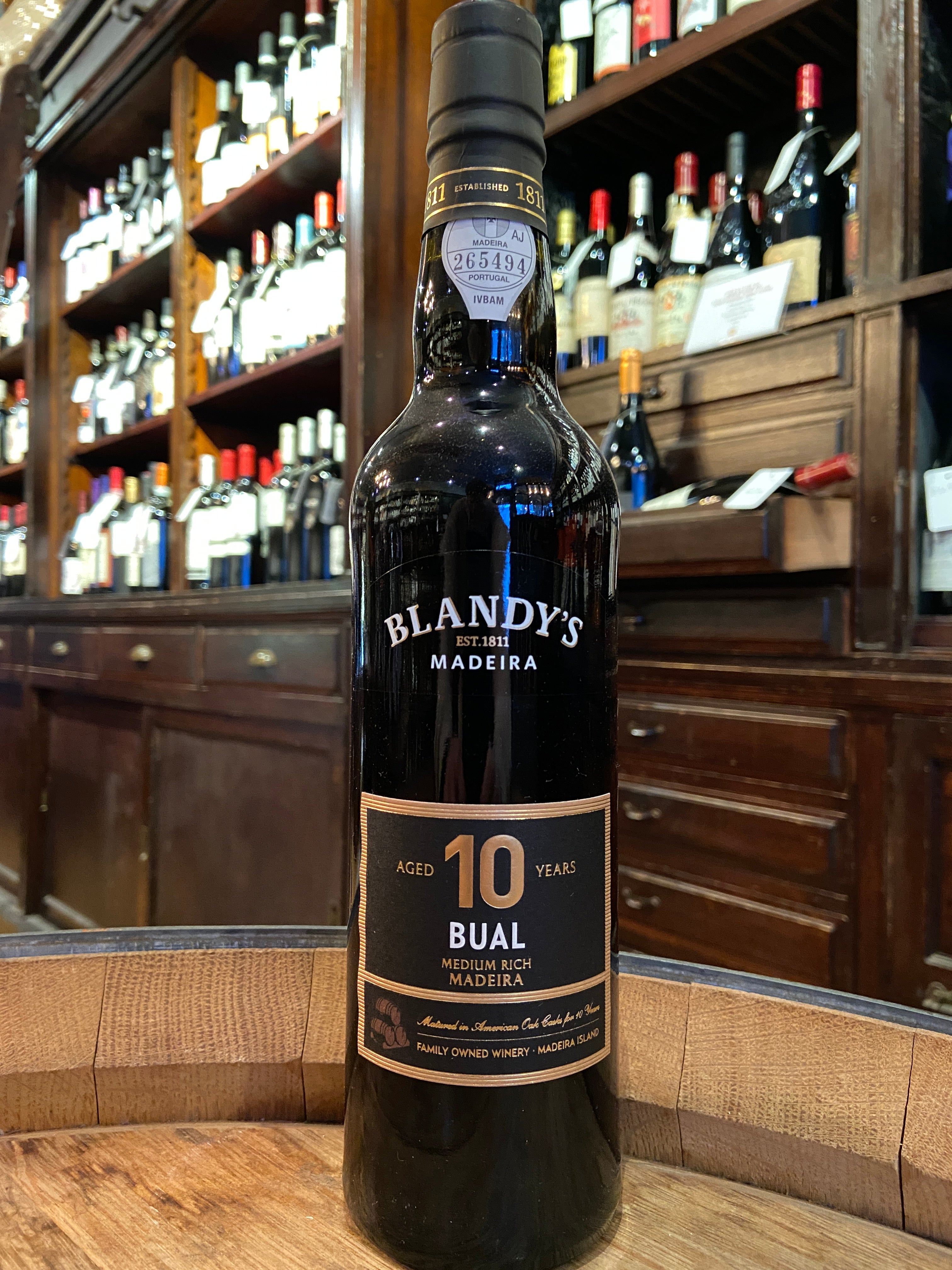 Blandy's Madeira 10 Years Old Bual Medium Rich Madeira