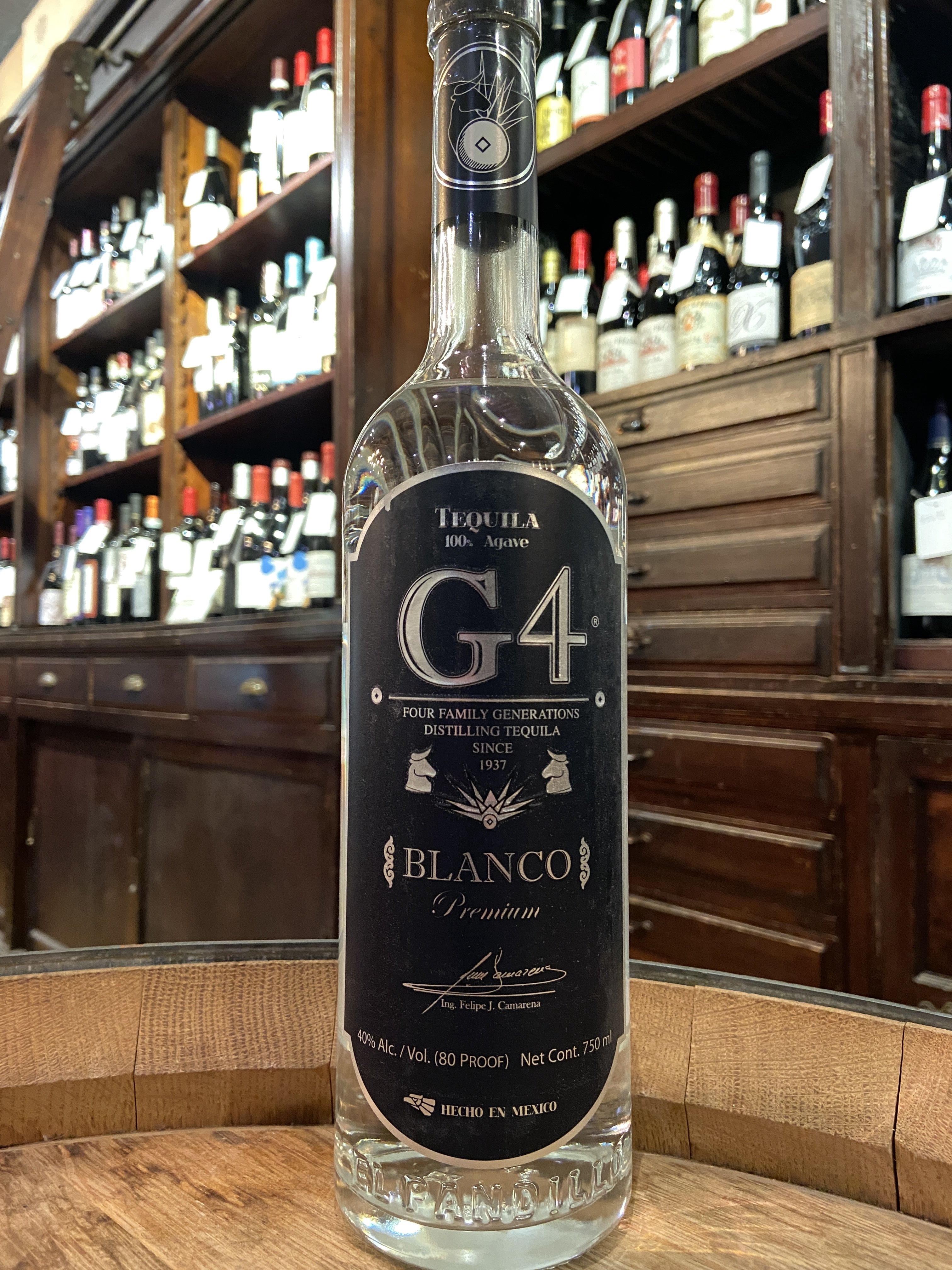 G4 Tequila Premium Blanco Tequila 100% de Agave