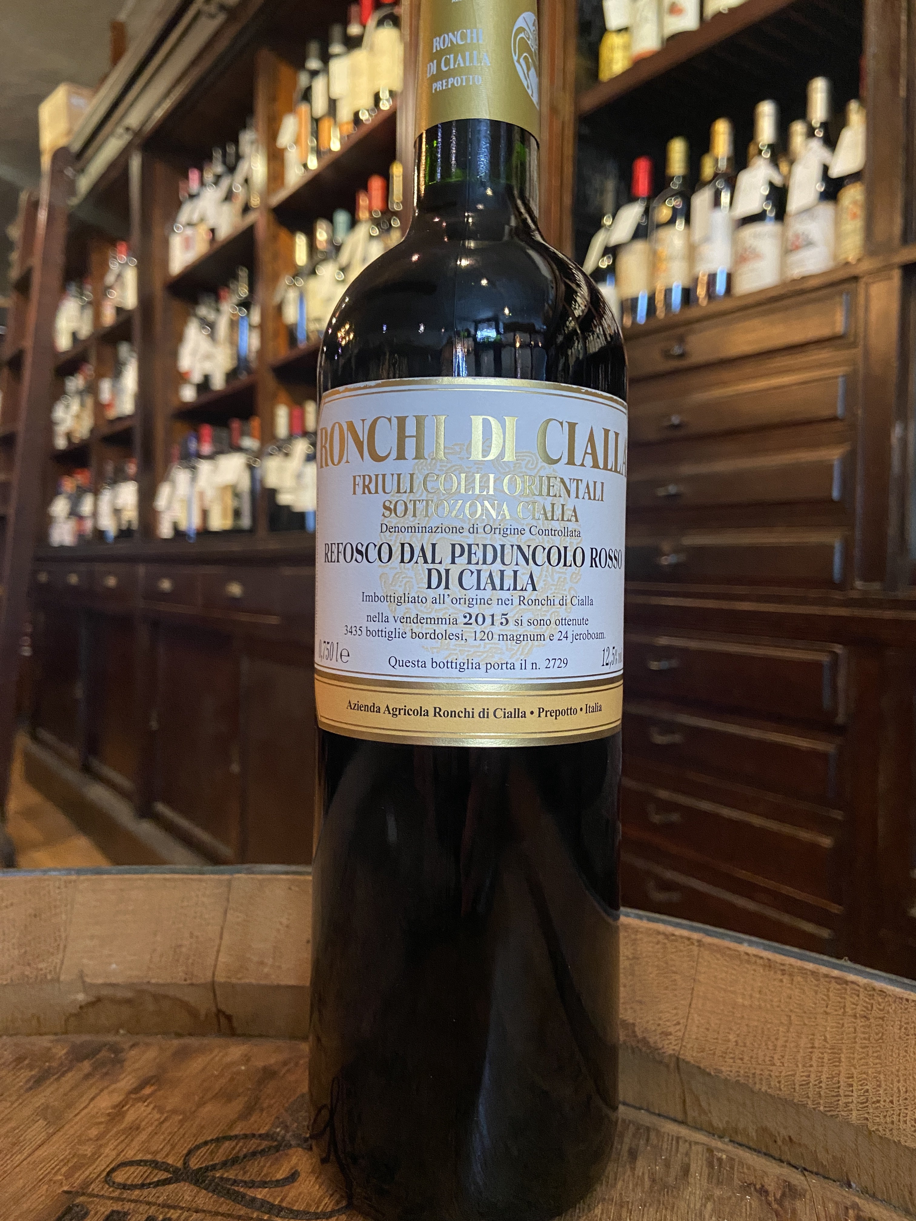 2015 Ronchi di Cialla Refosco dal Peduncolo Rosso