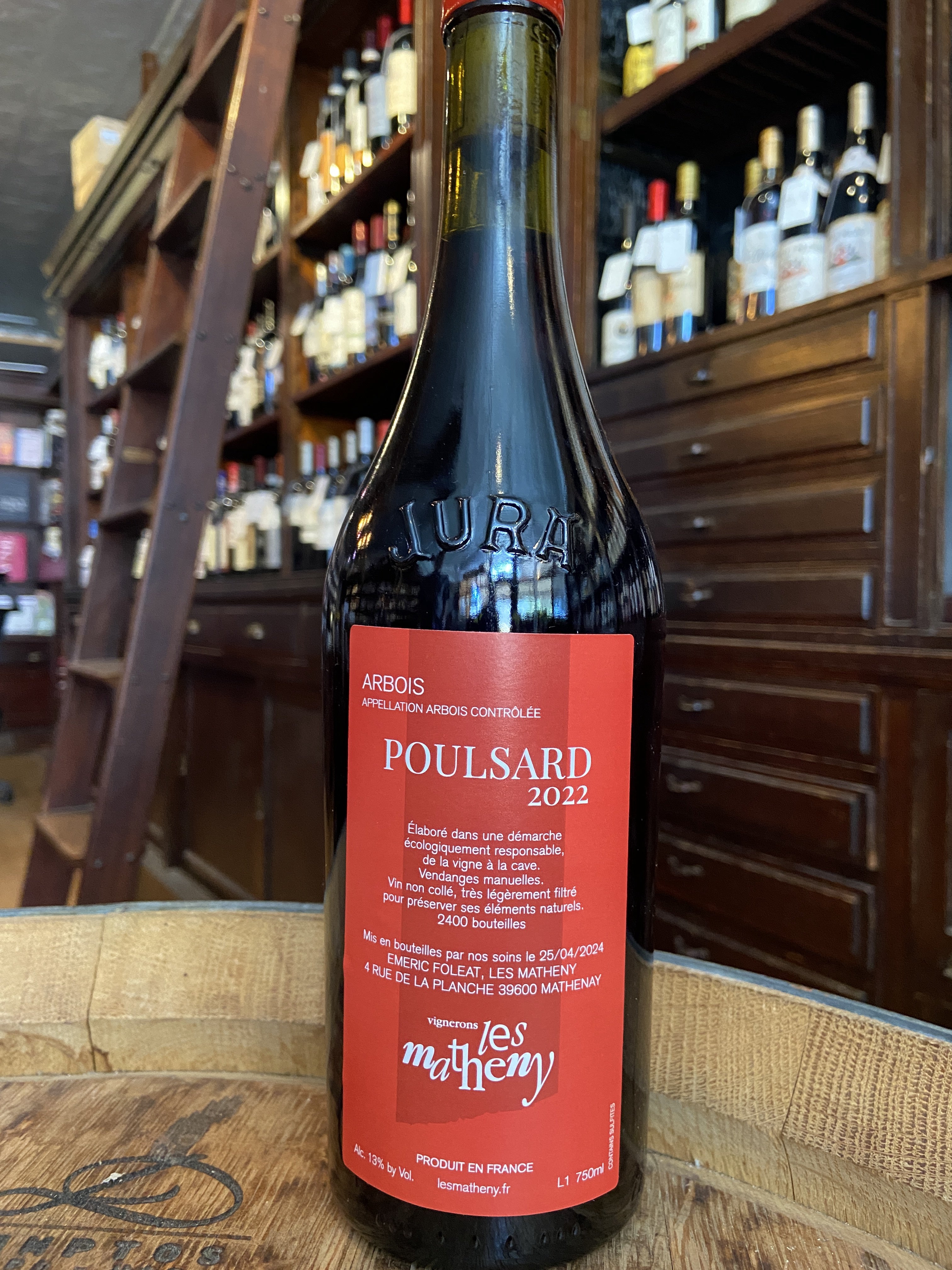 2022 Vignerons Les Matheny Arbois Poulsard