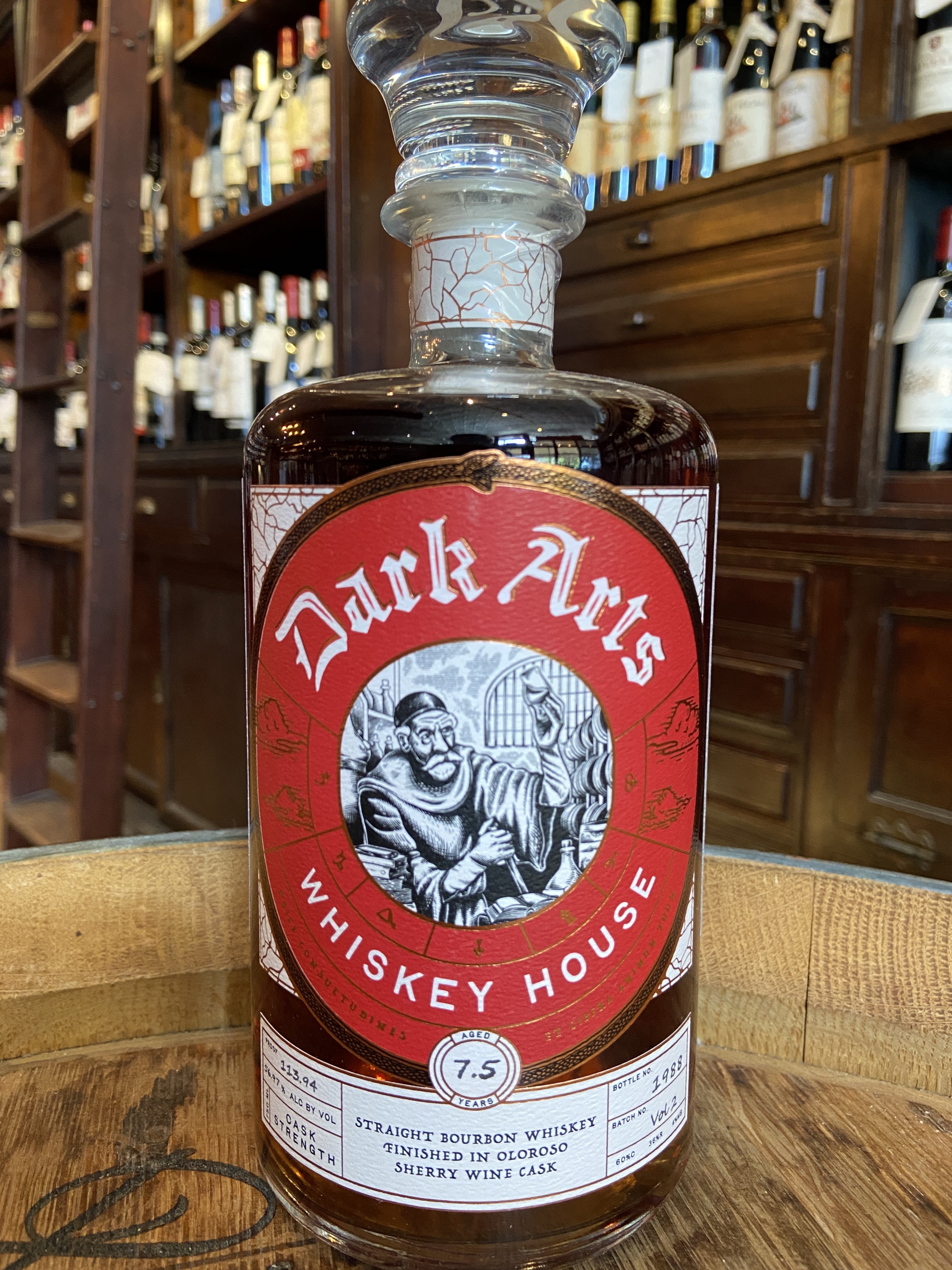 Dark Arts Whiskey House Sherry Garcia #2 Straight Bourbon Whiskey Finished in Oloroso Sherry Wine Cask