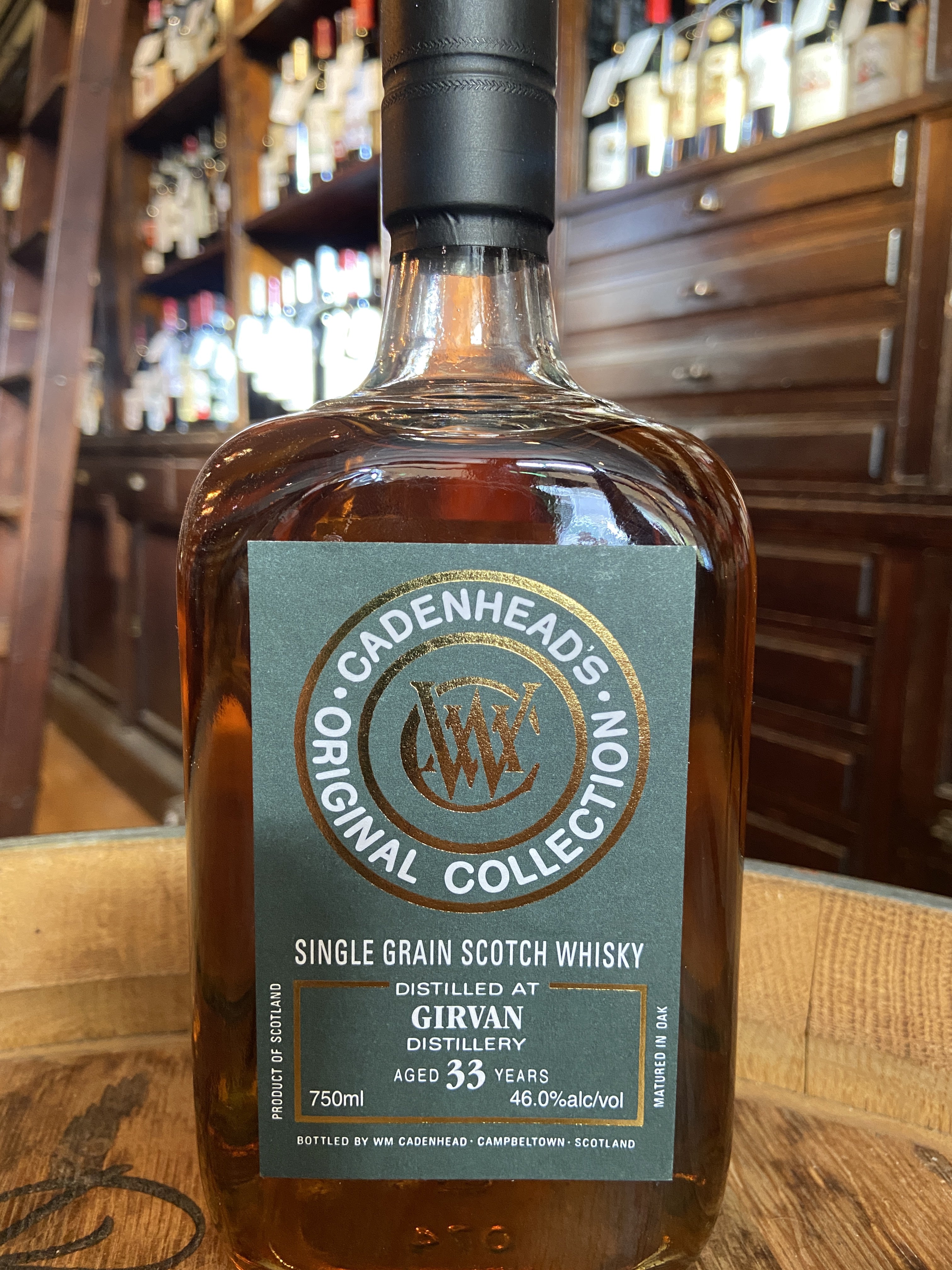 Cadenhead's Original Collection 33 Years Old Girvan Single Grain Scotch Whiskey