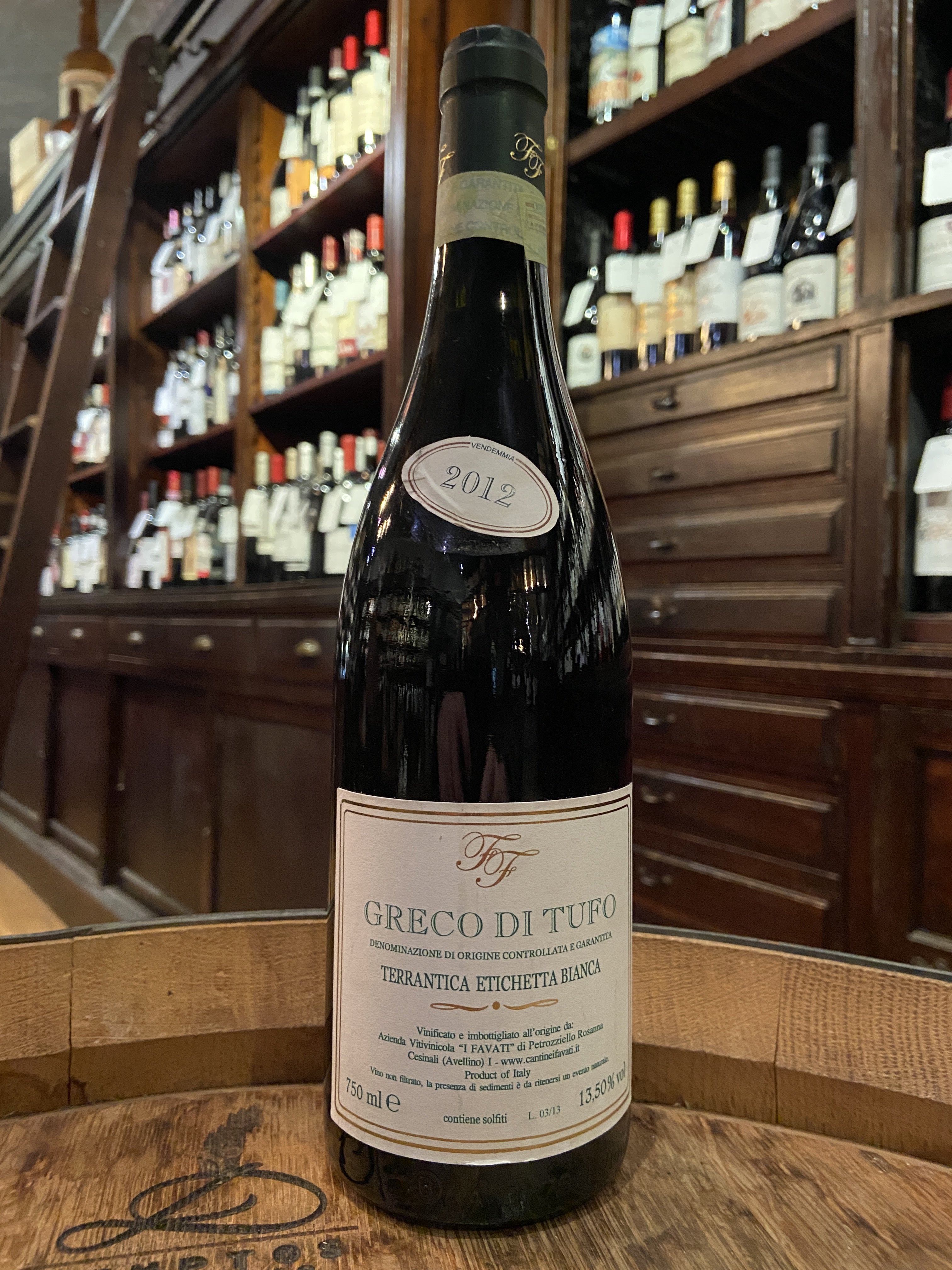 2012 I Favati Terrantica Etichetta Bianca Greco di Tufo