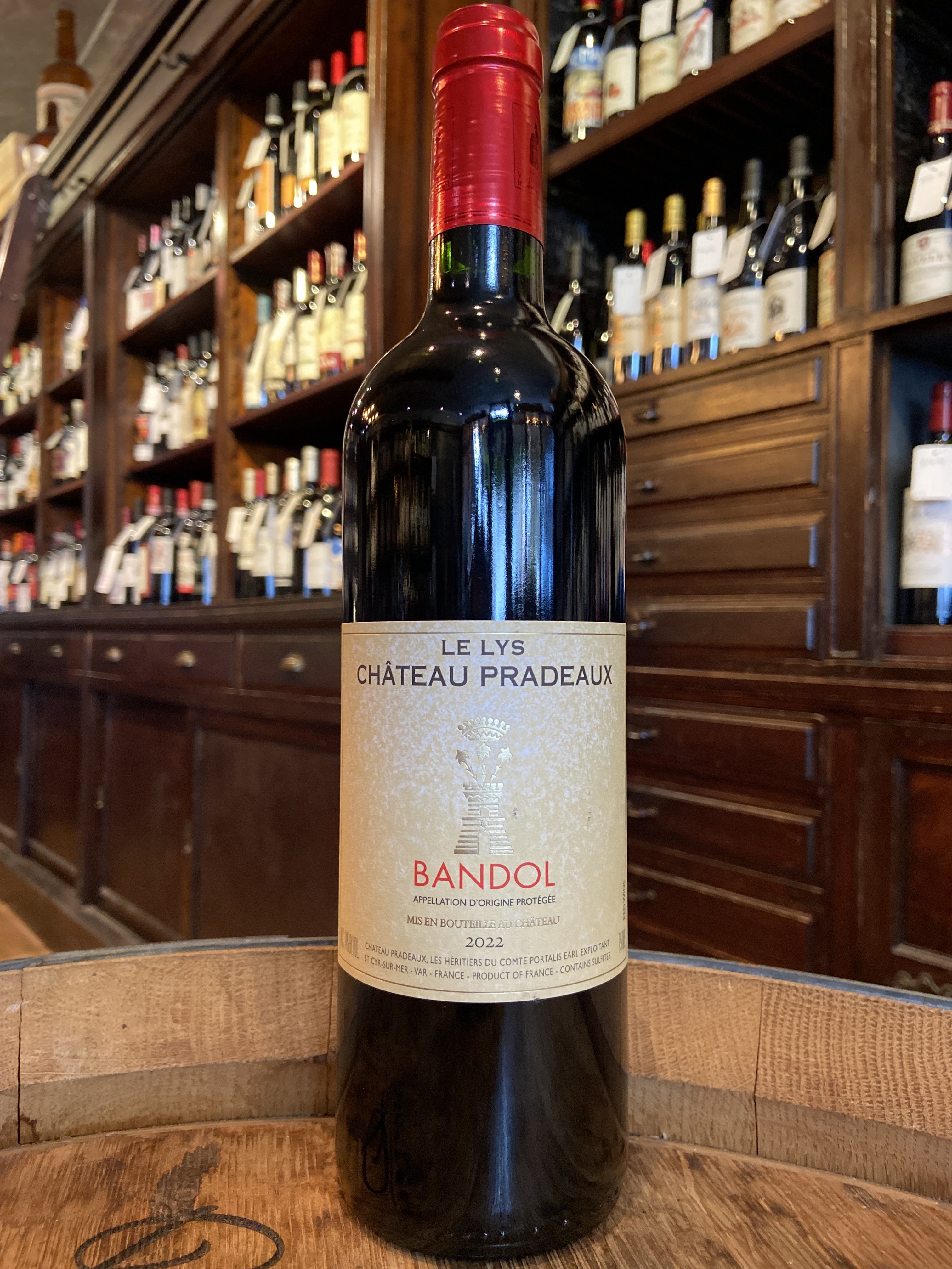 2022 Chateau Pradeaux Bandol Rouge 'Les Lys'