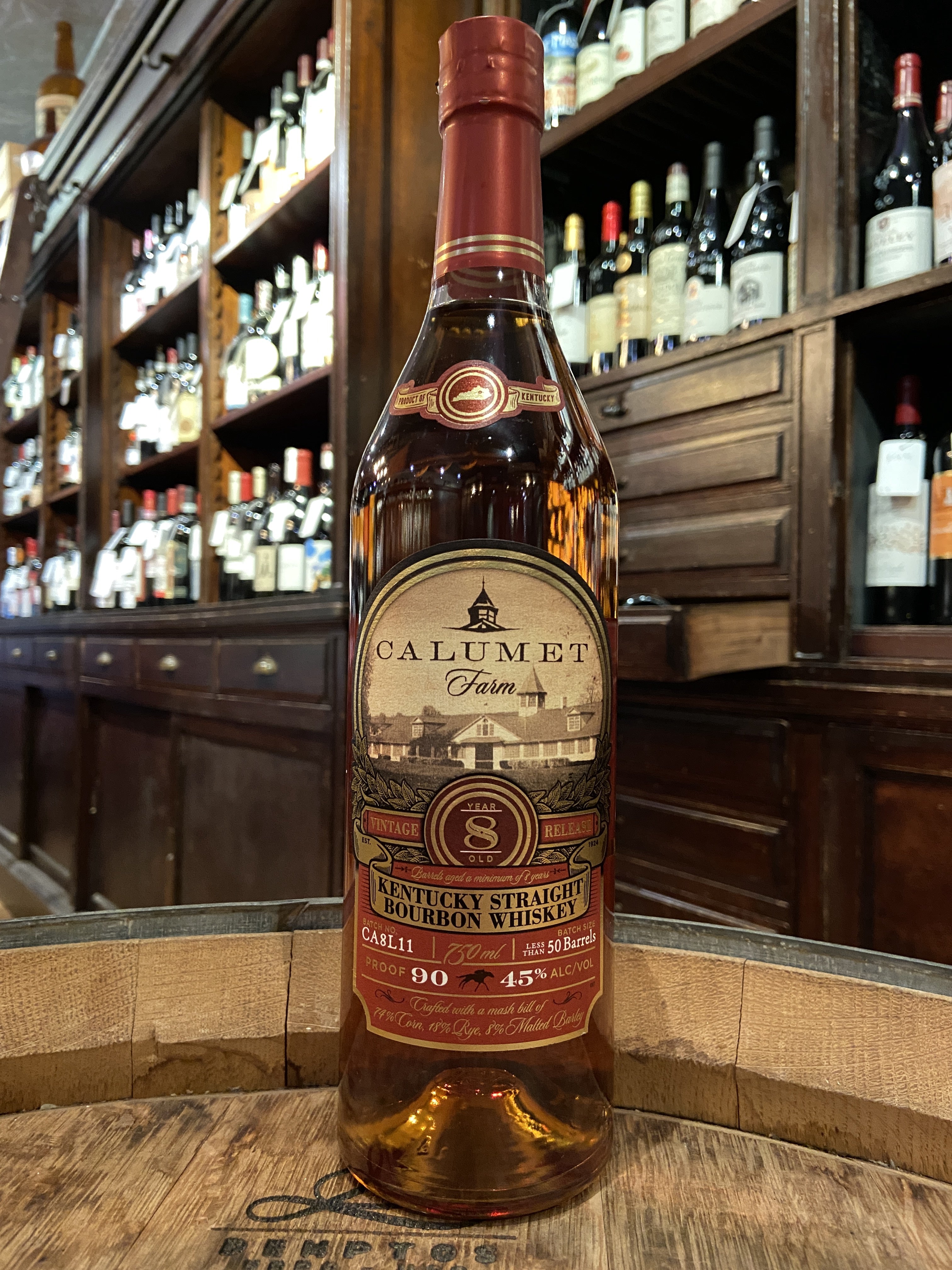 Calumet Farm 8 Year Old Kentucky Straight Bourbon Whiskey