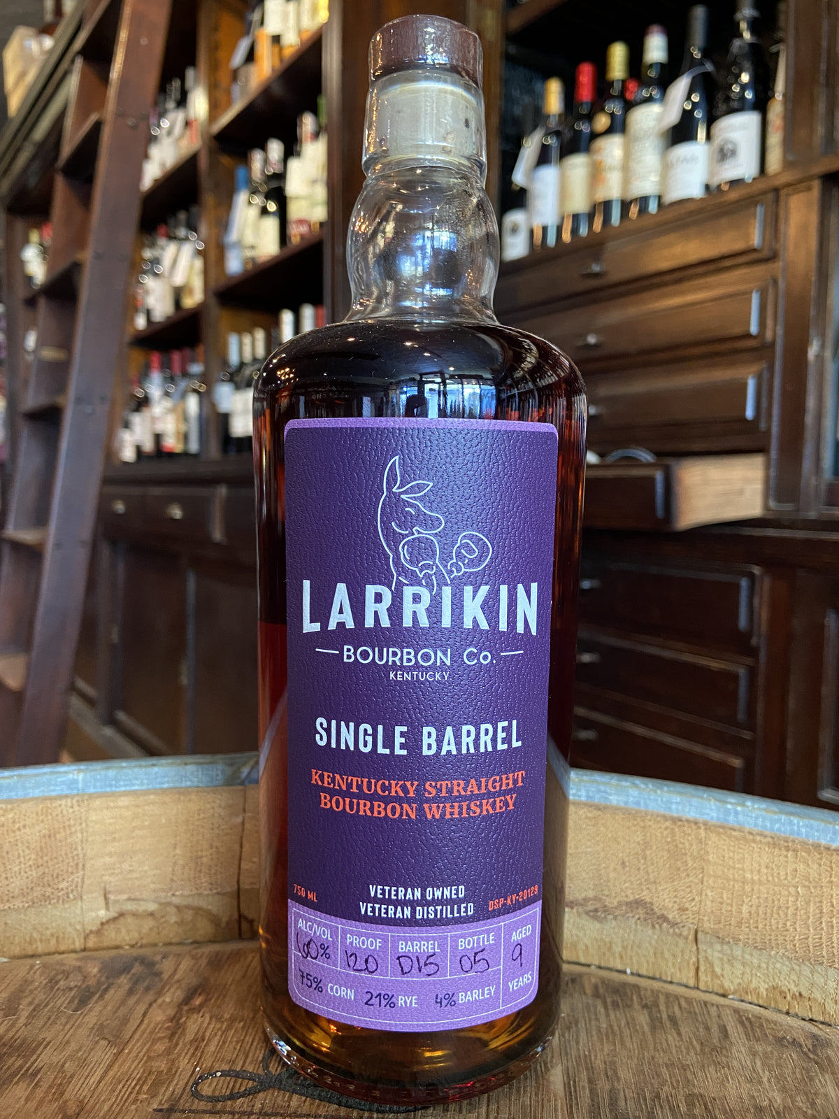 Larrikin Single Barrel Kentucky Straight Bourbon Whiskey
