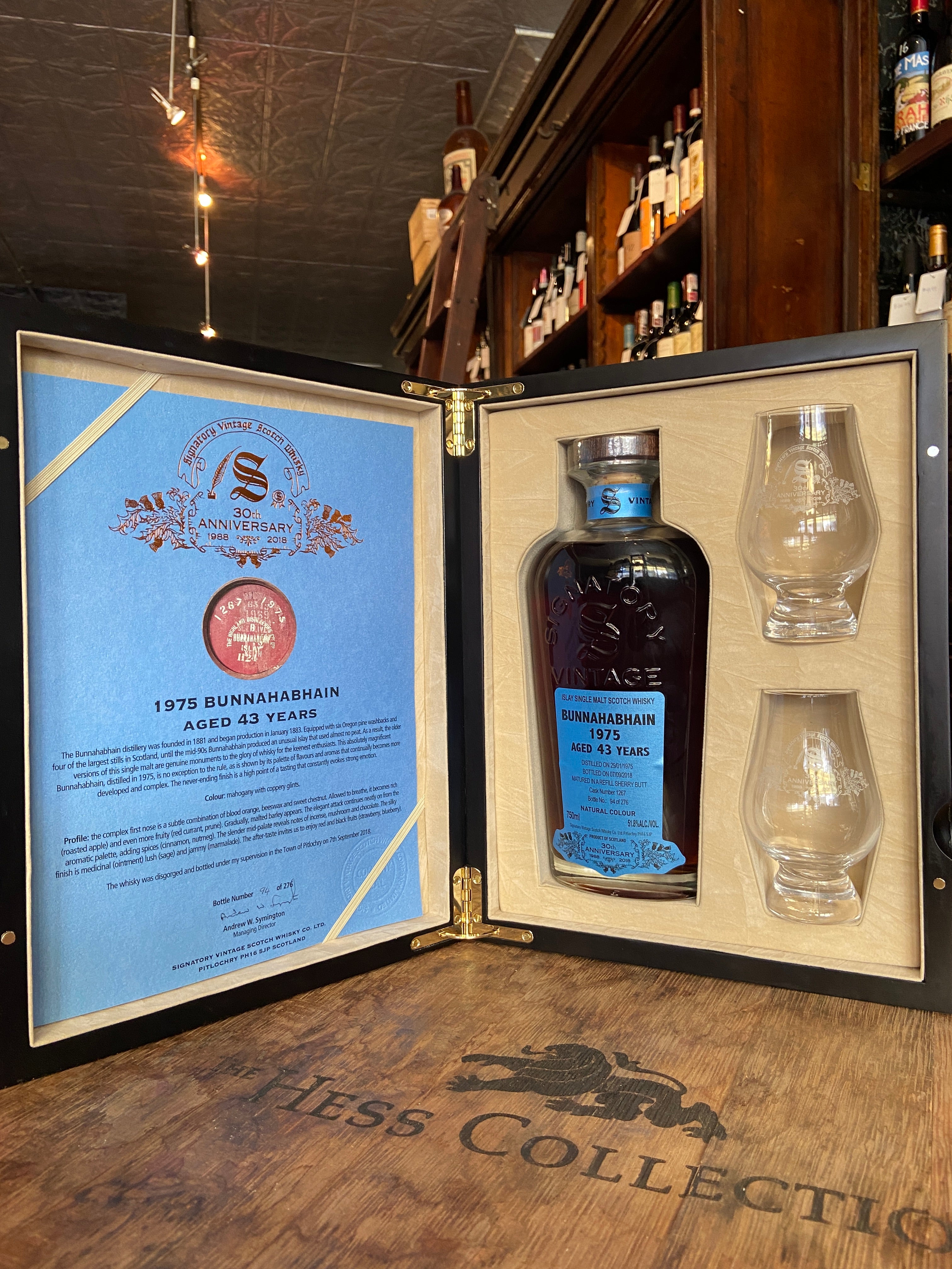 1975 Signatory Vintage 30th Anniversary Bunnahabhain 43 Year Old Single Malt Scotch Whisky