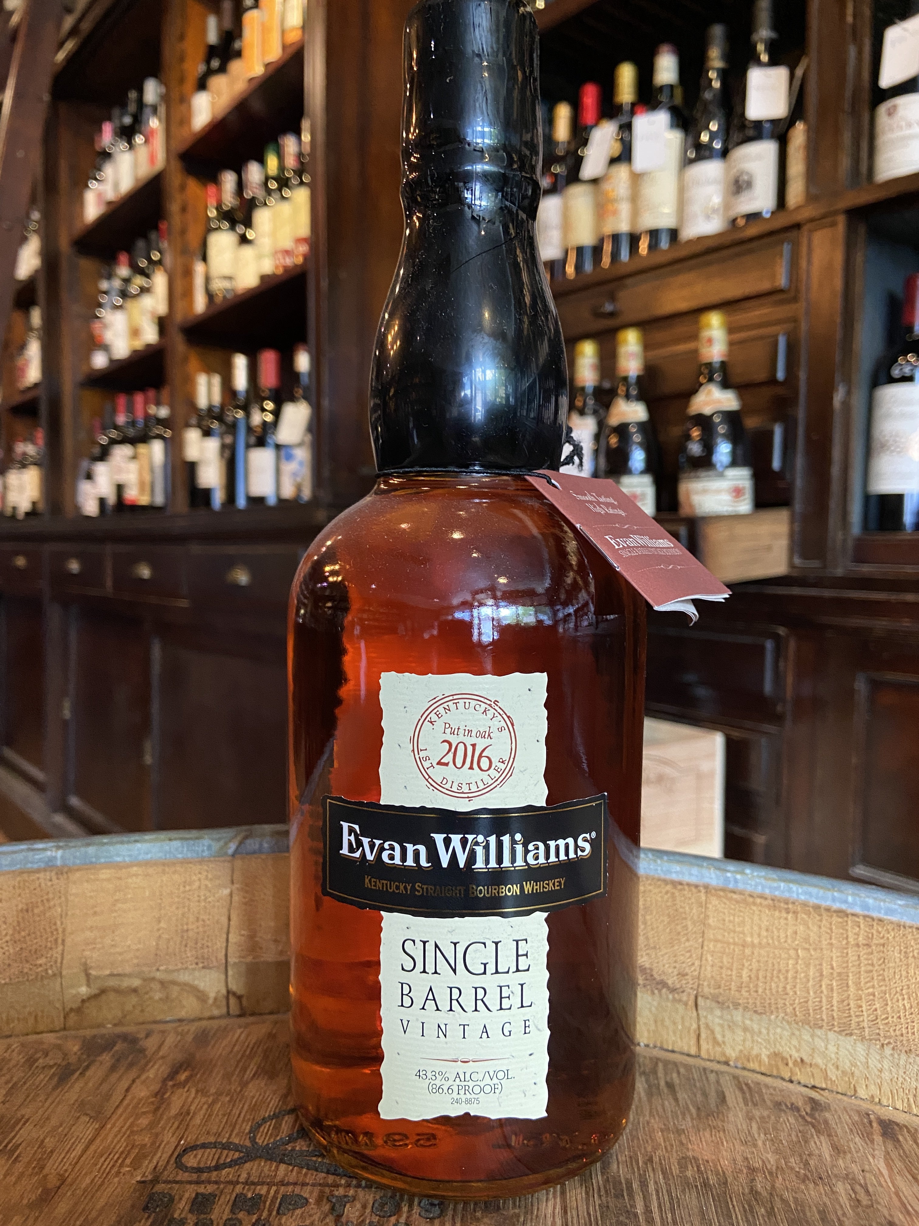 Evan Williams Single Barrel Vintage Straight Bourbon Whiskey
