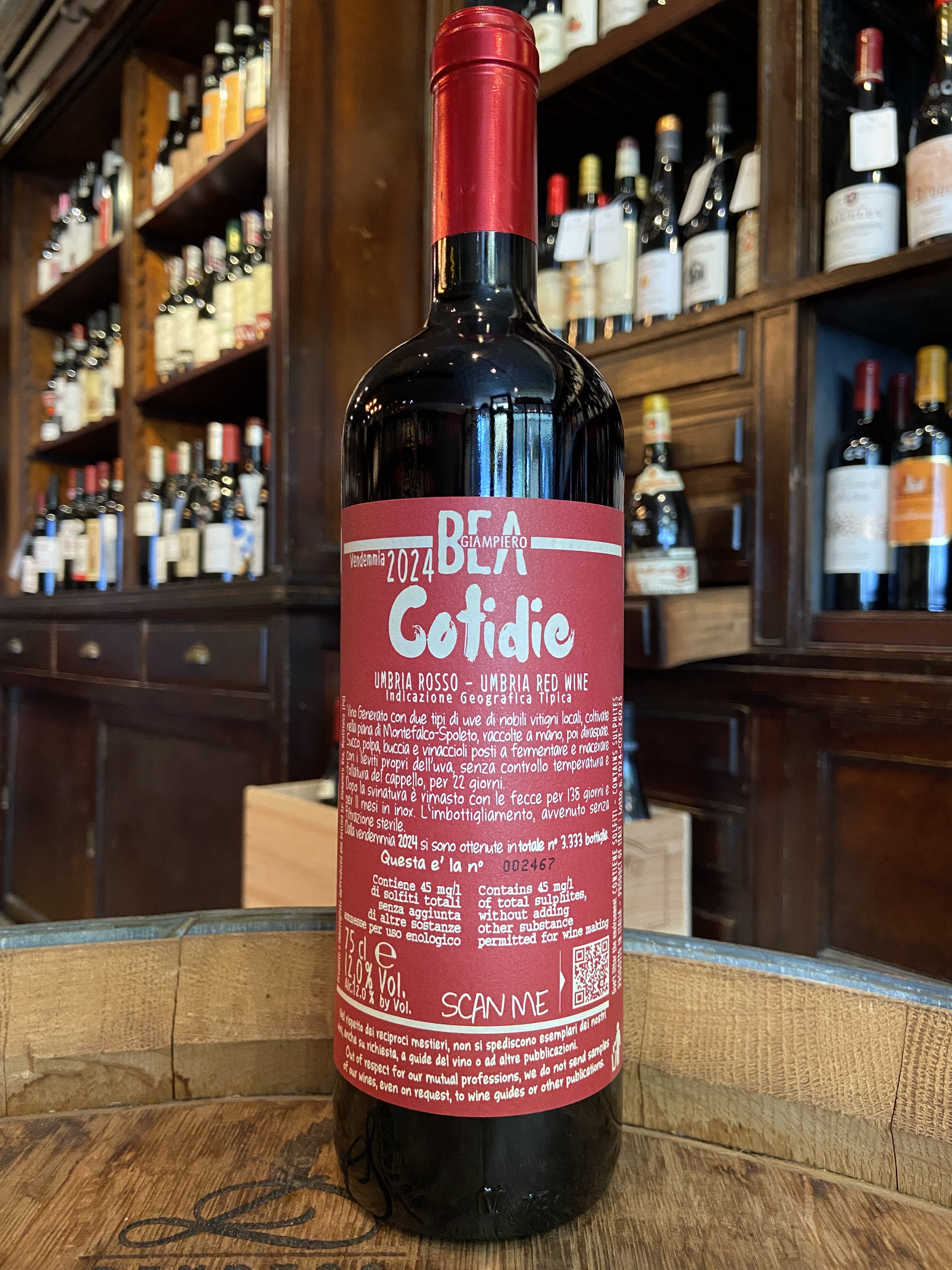 2024 Paolo and Giampiero Bea Cotidie Umbria Rosso