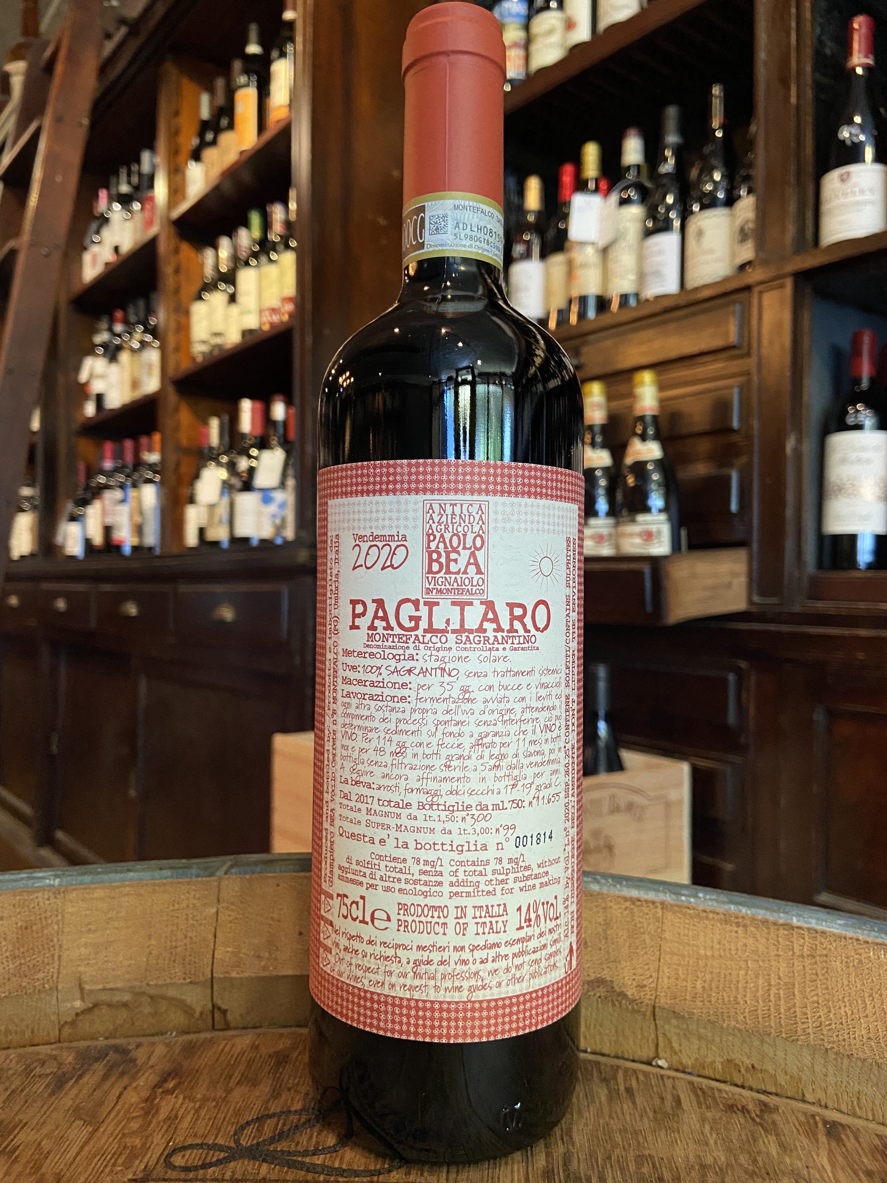 2020 Paolo Bea Pagliaro Montefalco Sagrantino Secco
