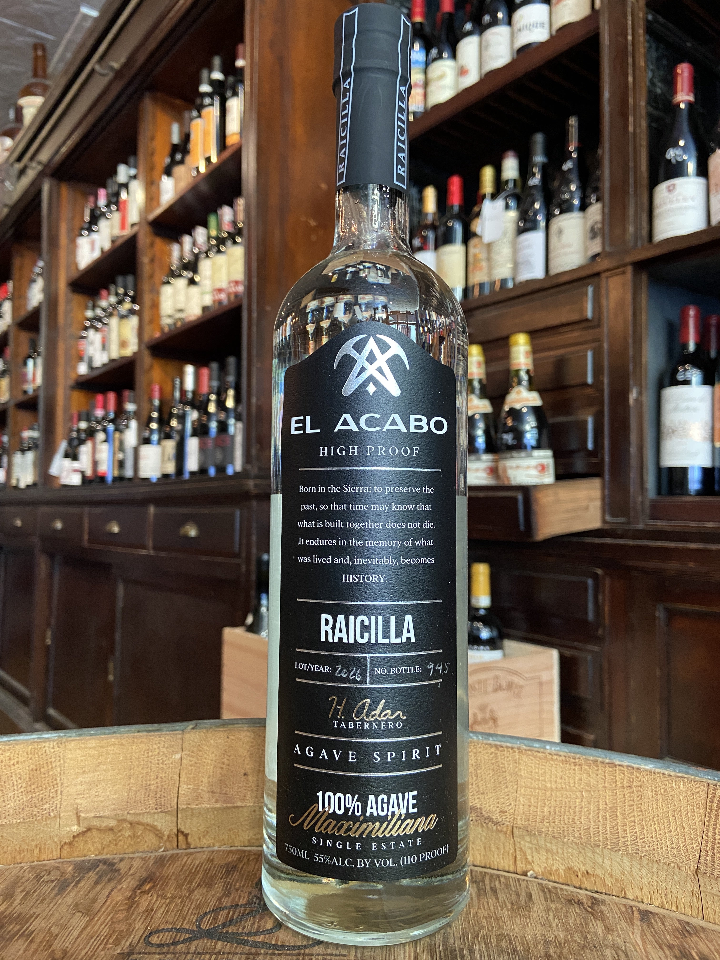 El Acabo Plata Raicilla High Proof