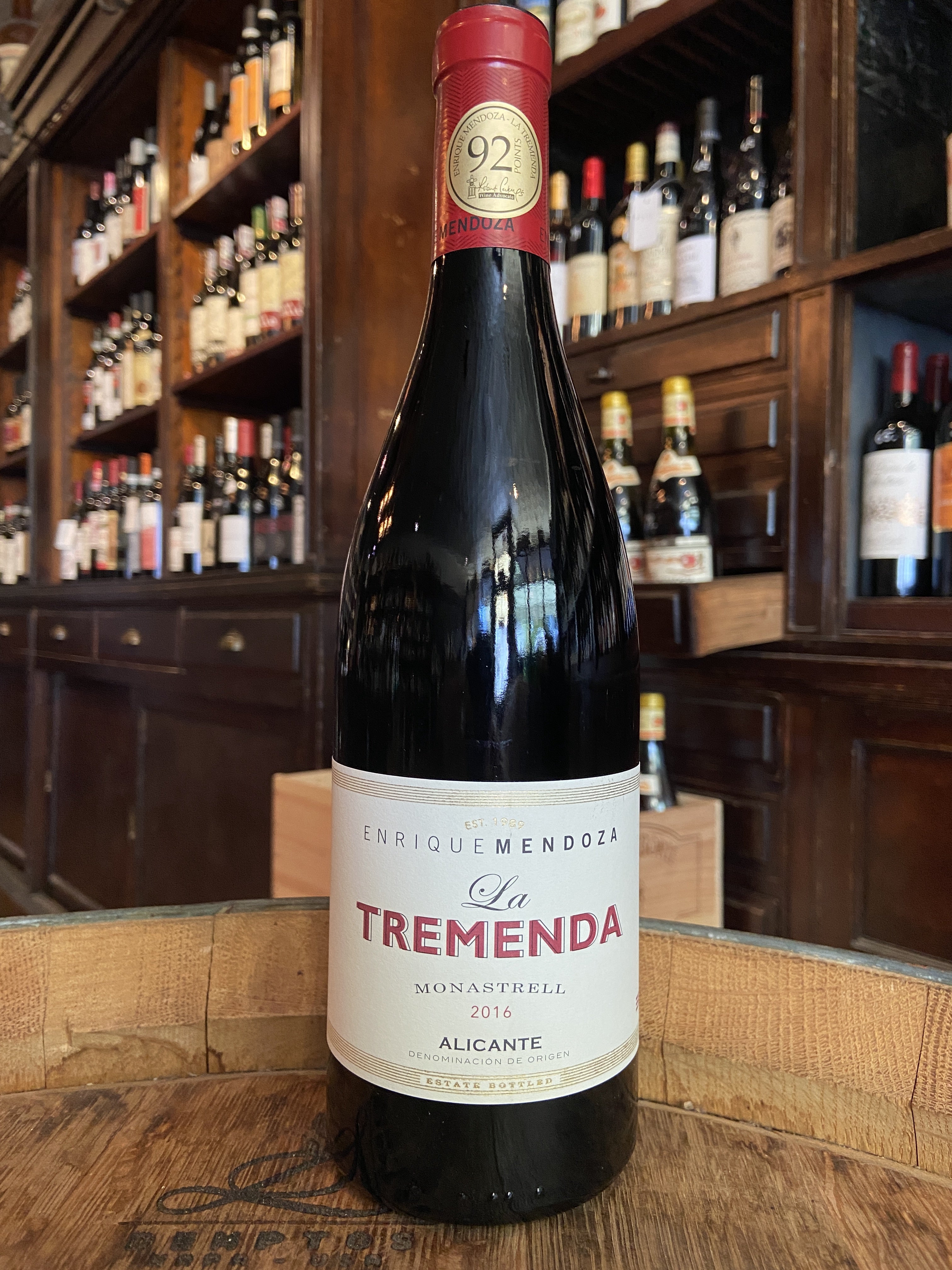 2016 Bodegas Enrique Mendoza La Tremenda Monastrell