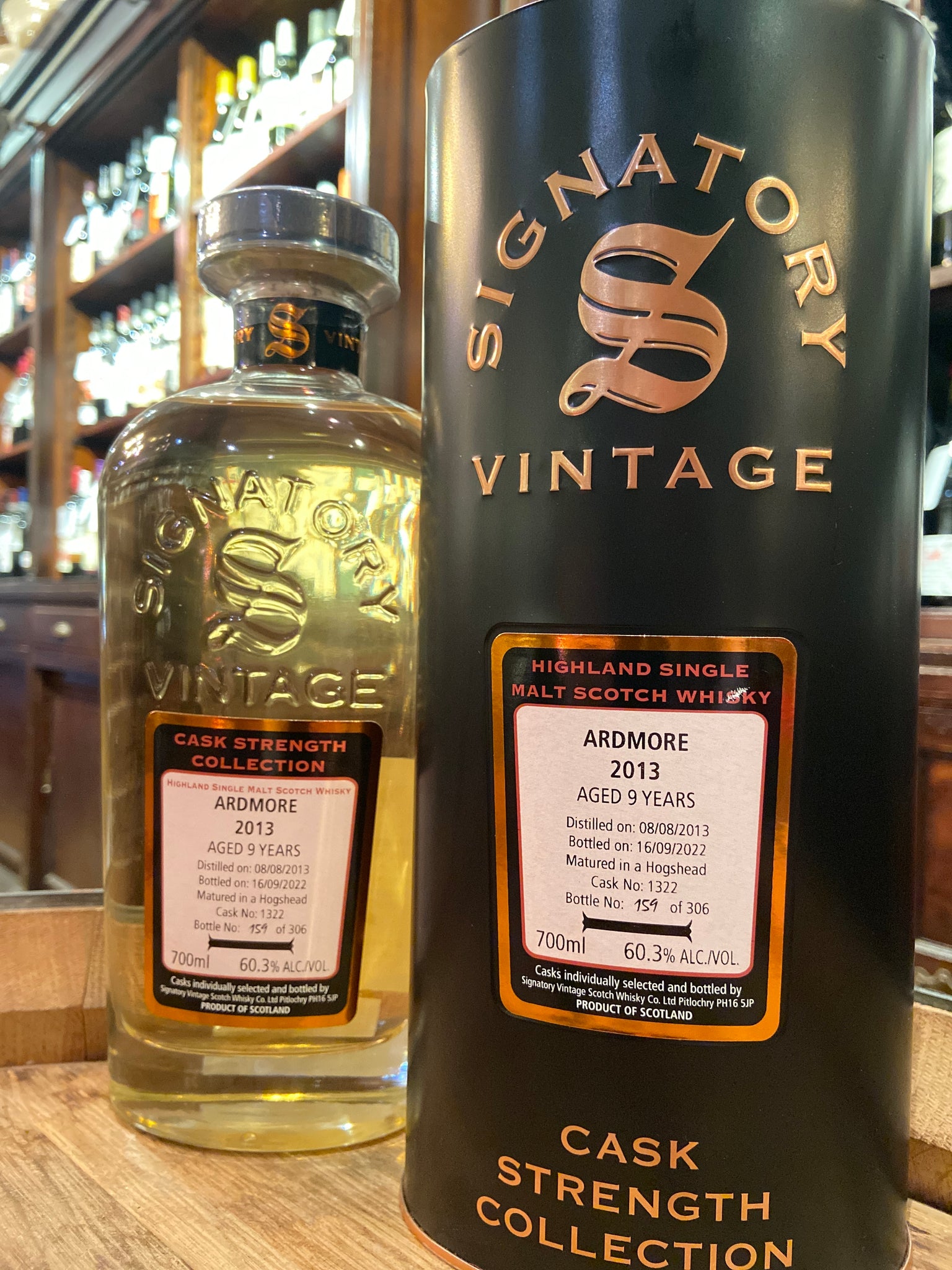 Signatory Collection Ardmore 9 Years Old 2013 Cask Strength Matured In Hogshead Cask Single Malt Scotch Whisky 2013