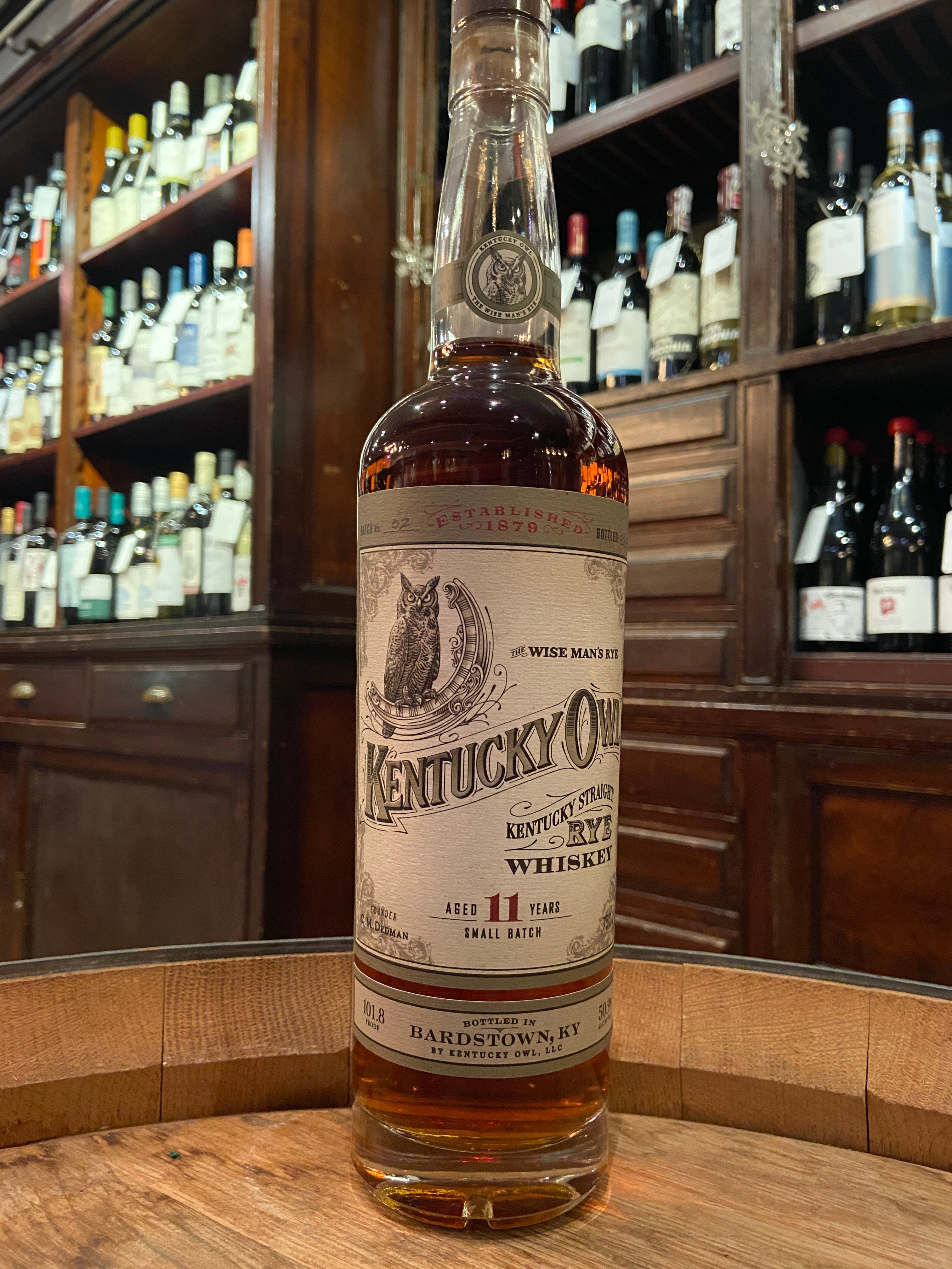 Kentucky Owl 11 Year Old Straight Rye Whiskey (B2)