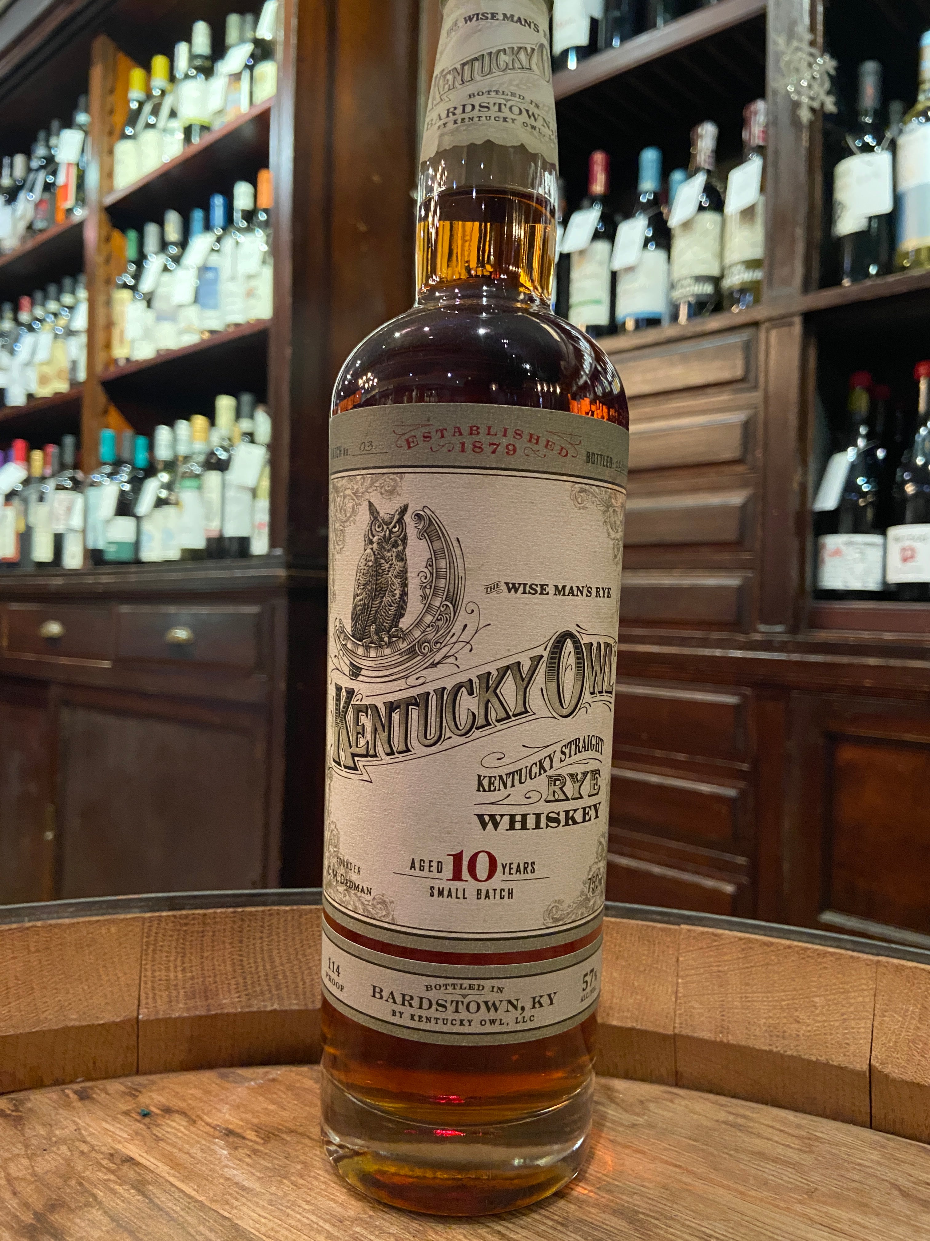 Kentucky Owl 11 Year Old Straight Rye Whiskey (B3)