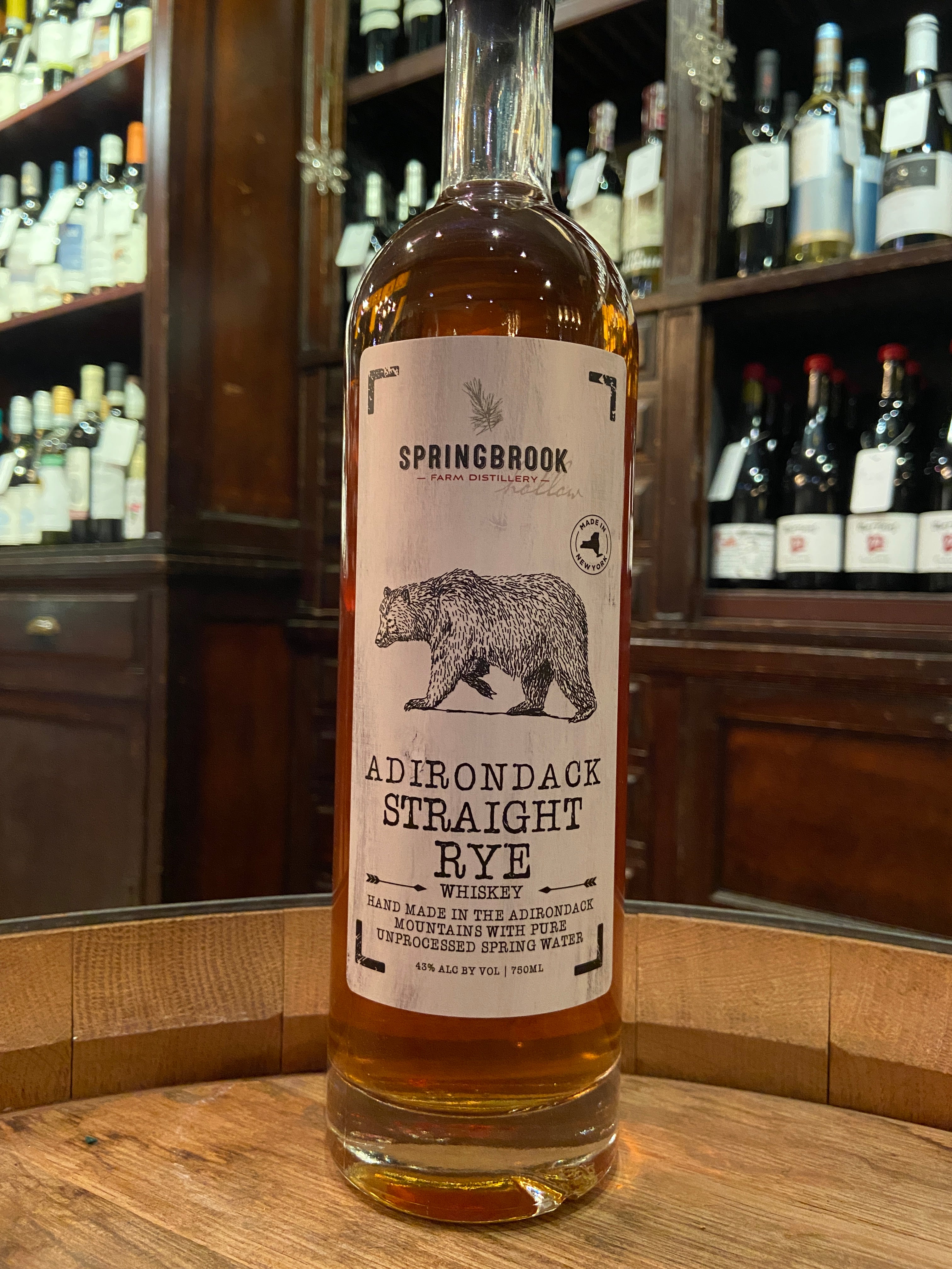 Springbrook Hollow Farm Distillery Adirondack Straight Rye Whiskey