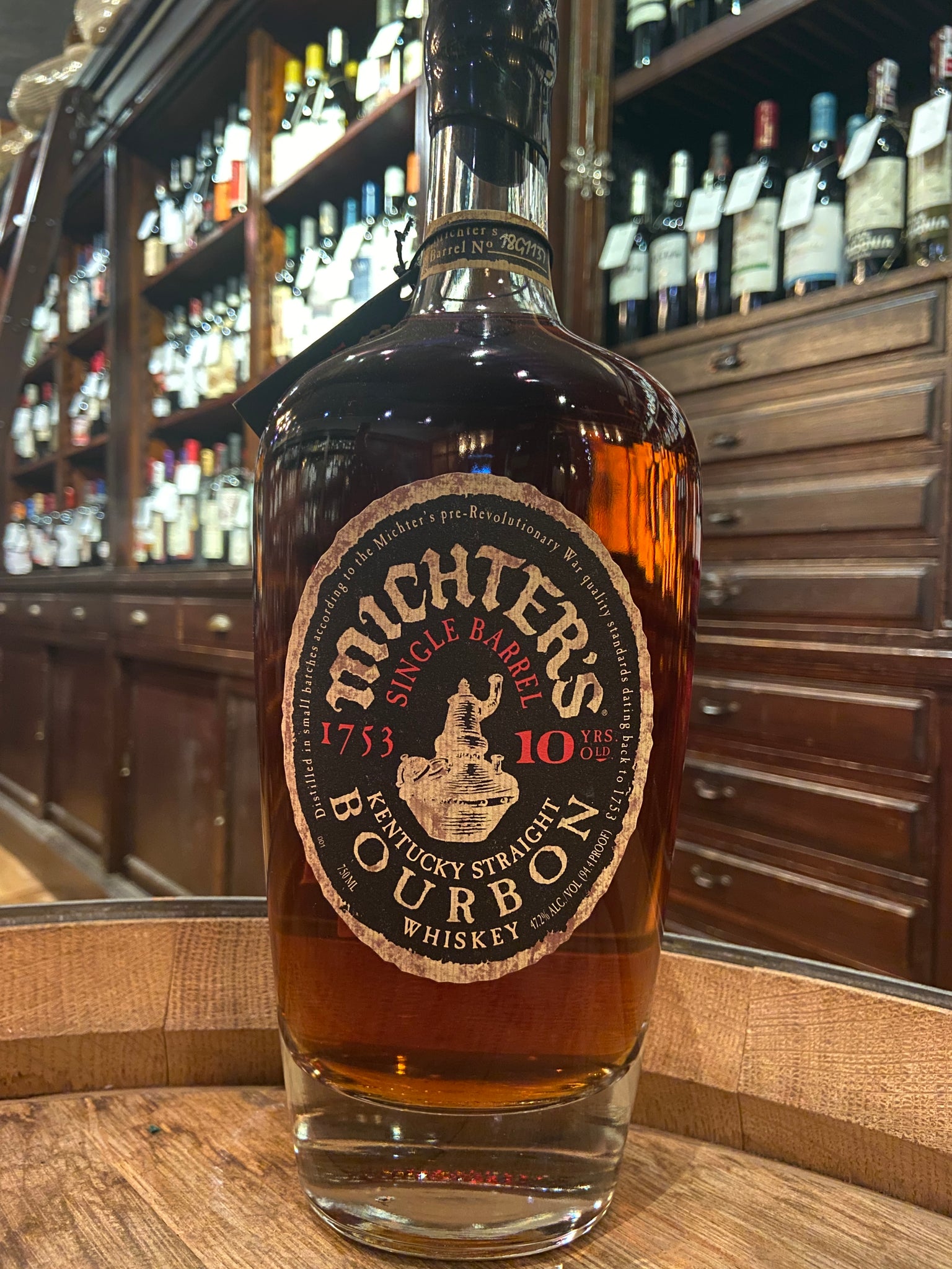 Michter's 10 year Single Barrel Bourbon Whiskey 2018