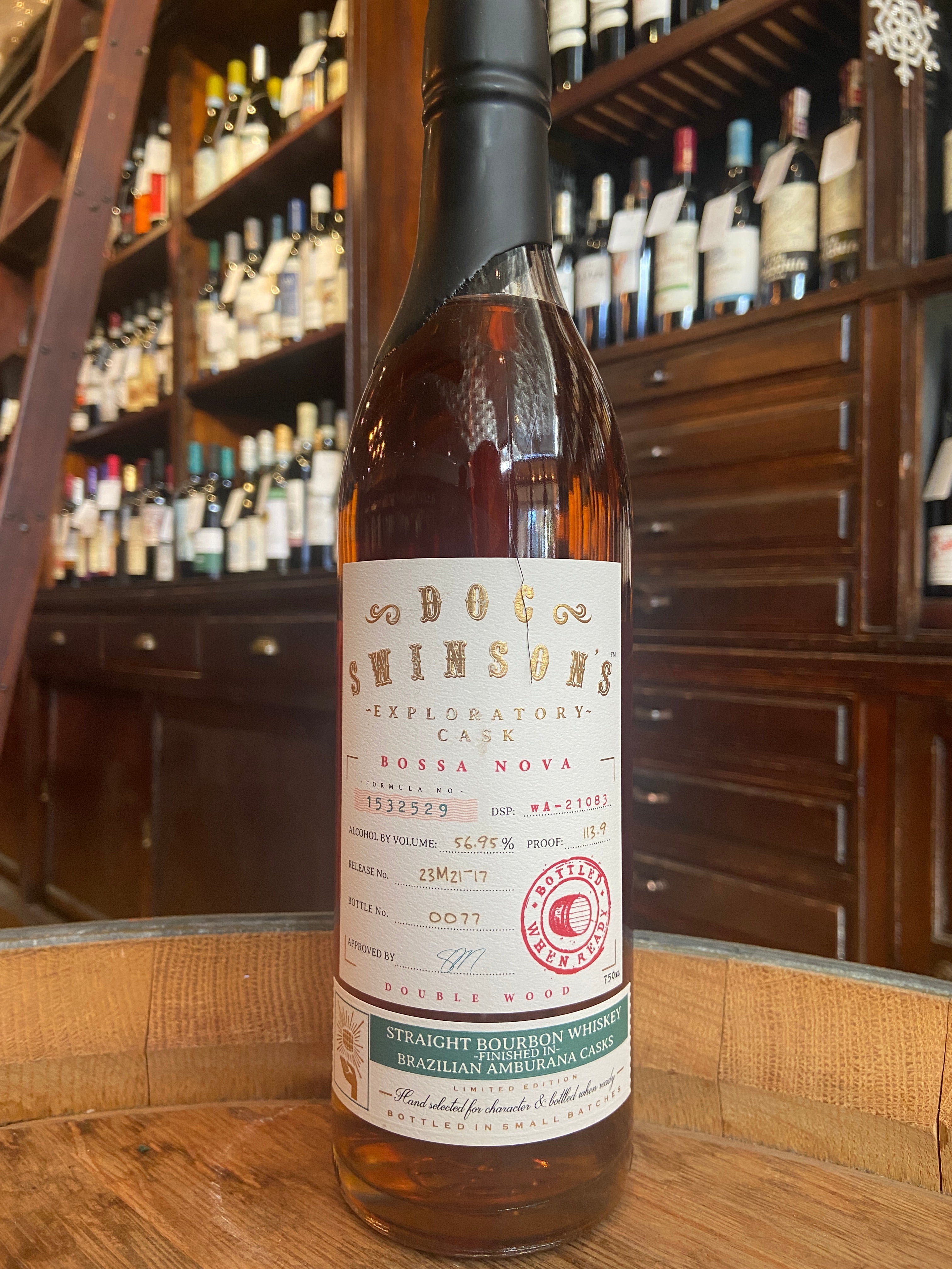 Doc Swinson's Exploratory Cask Bossa Nova Straight Bourbon Whiskey