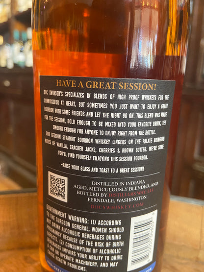 Doc Swinson's 5 Years Old Session Blend Straight Bourbon Whiskey
