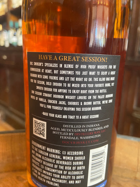 Doc Swinson's 5 Years Old Session Blend Straight Bourbon Whiskey