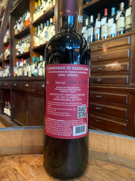 2012 Cardedu Alberto Loi Cannonau di Sardegna Jerzu Riserva