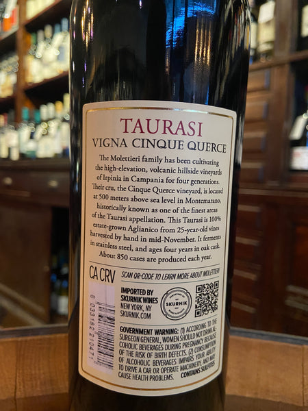 2007 Salvatore Molettieri Taurasi Vigna Cinque Querce