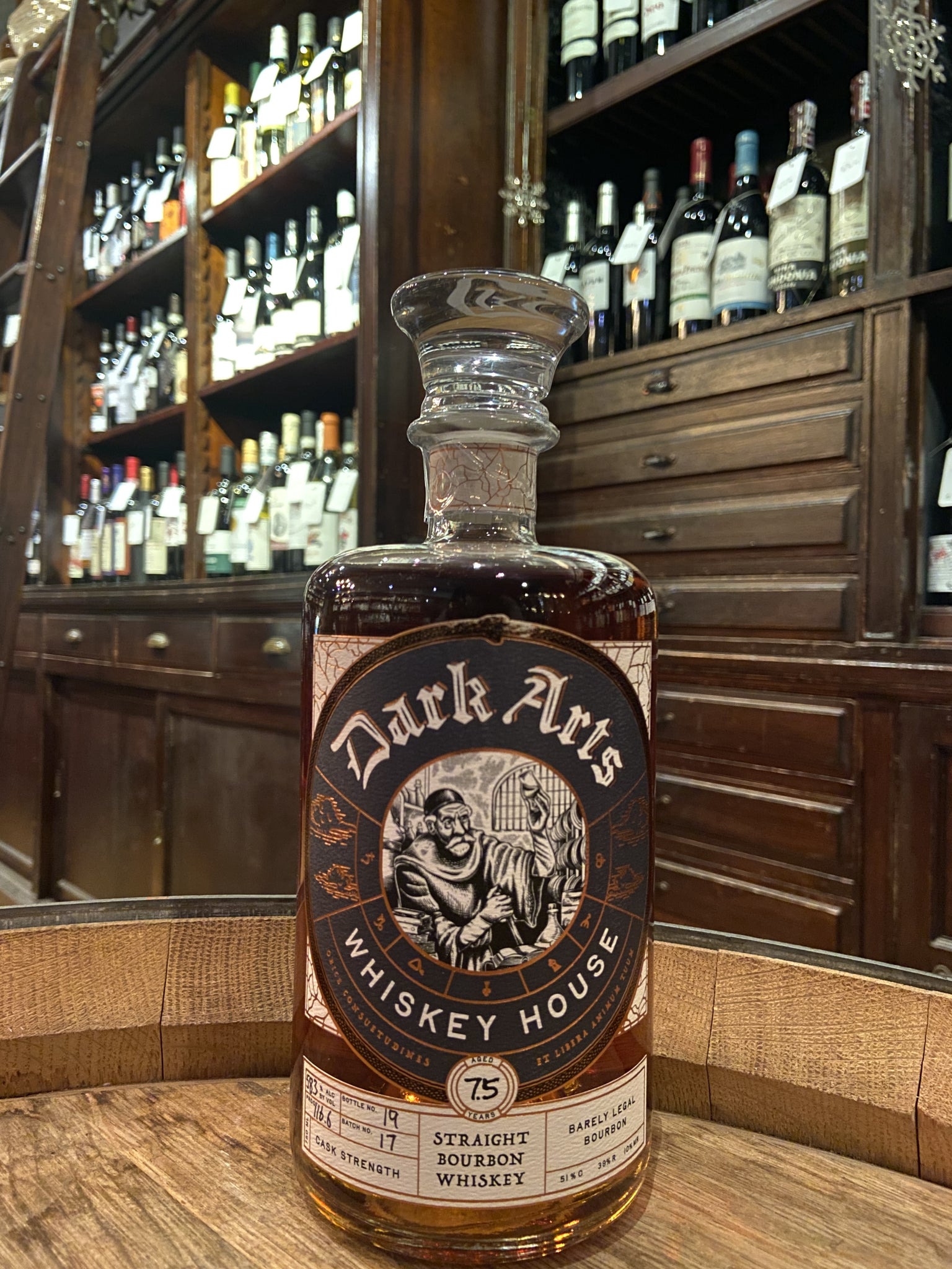 Dark Arts Whiskey House Barely Legal Small Batch Cask Strength Bourbon