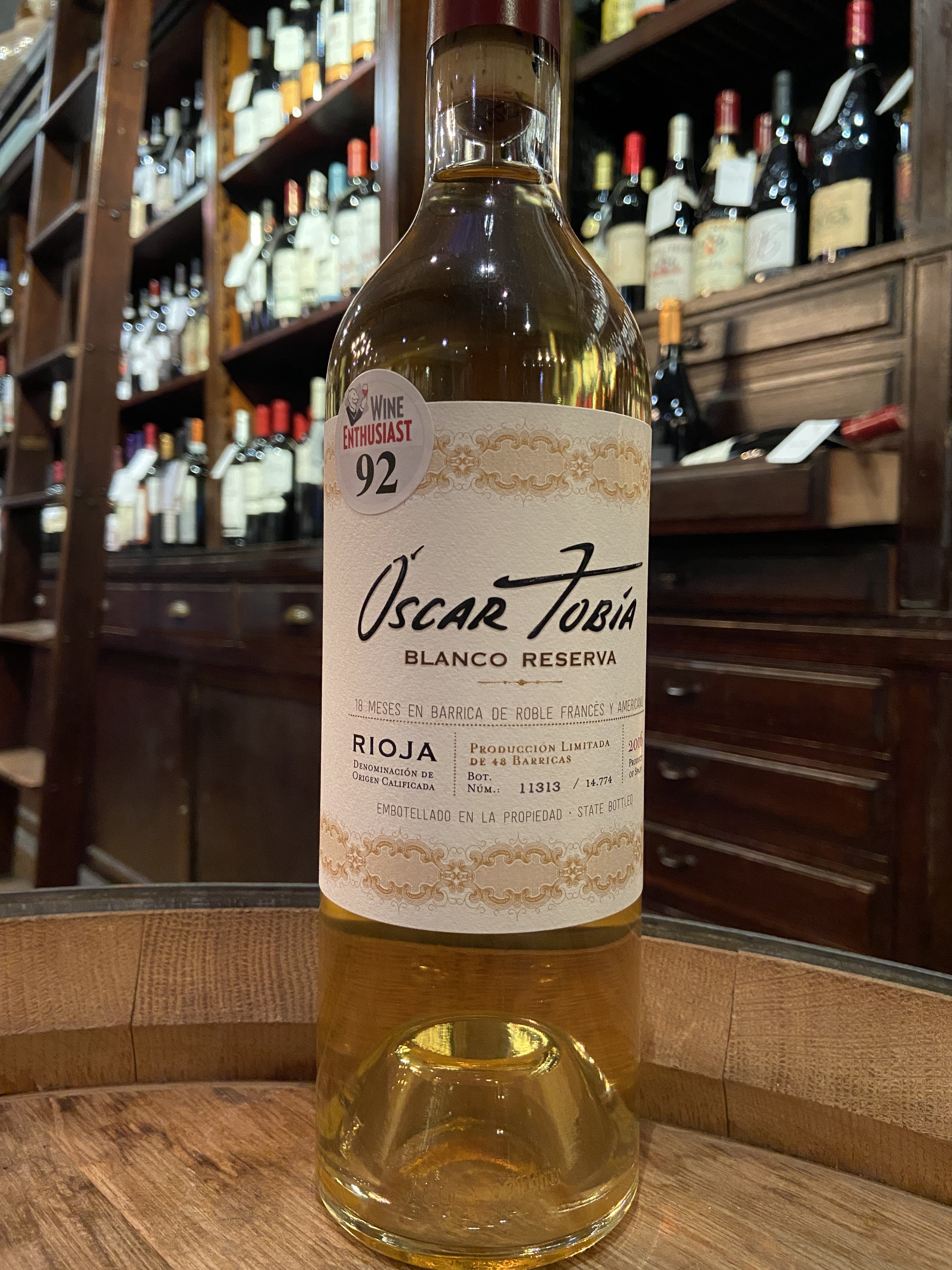 2016 Oscar Tobia Rioja Reserva Blanco