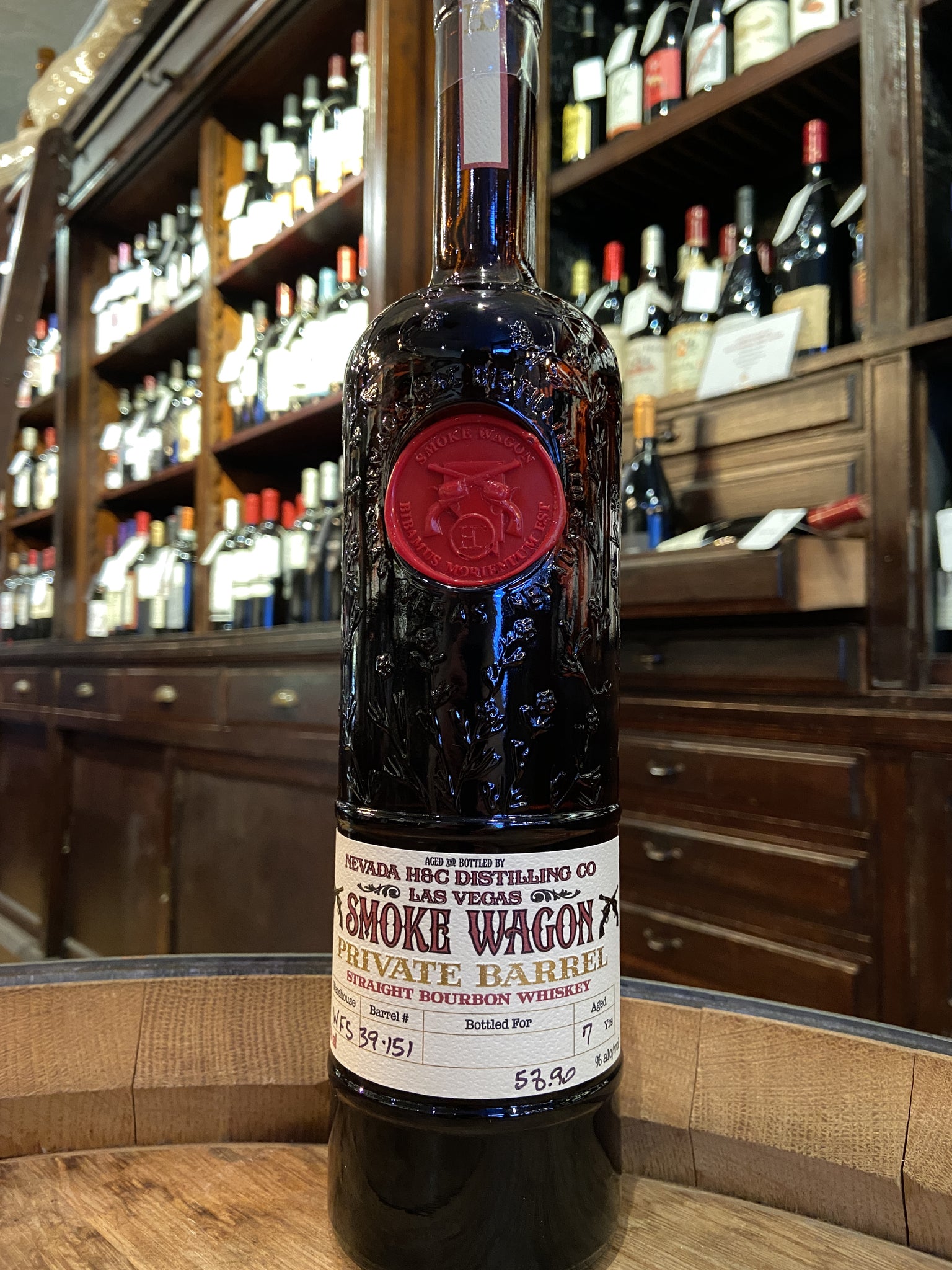 Smoke Wagon Private Barrel 7 year Bourbon