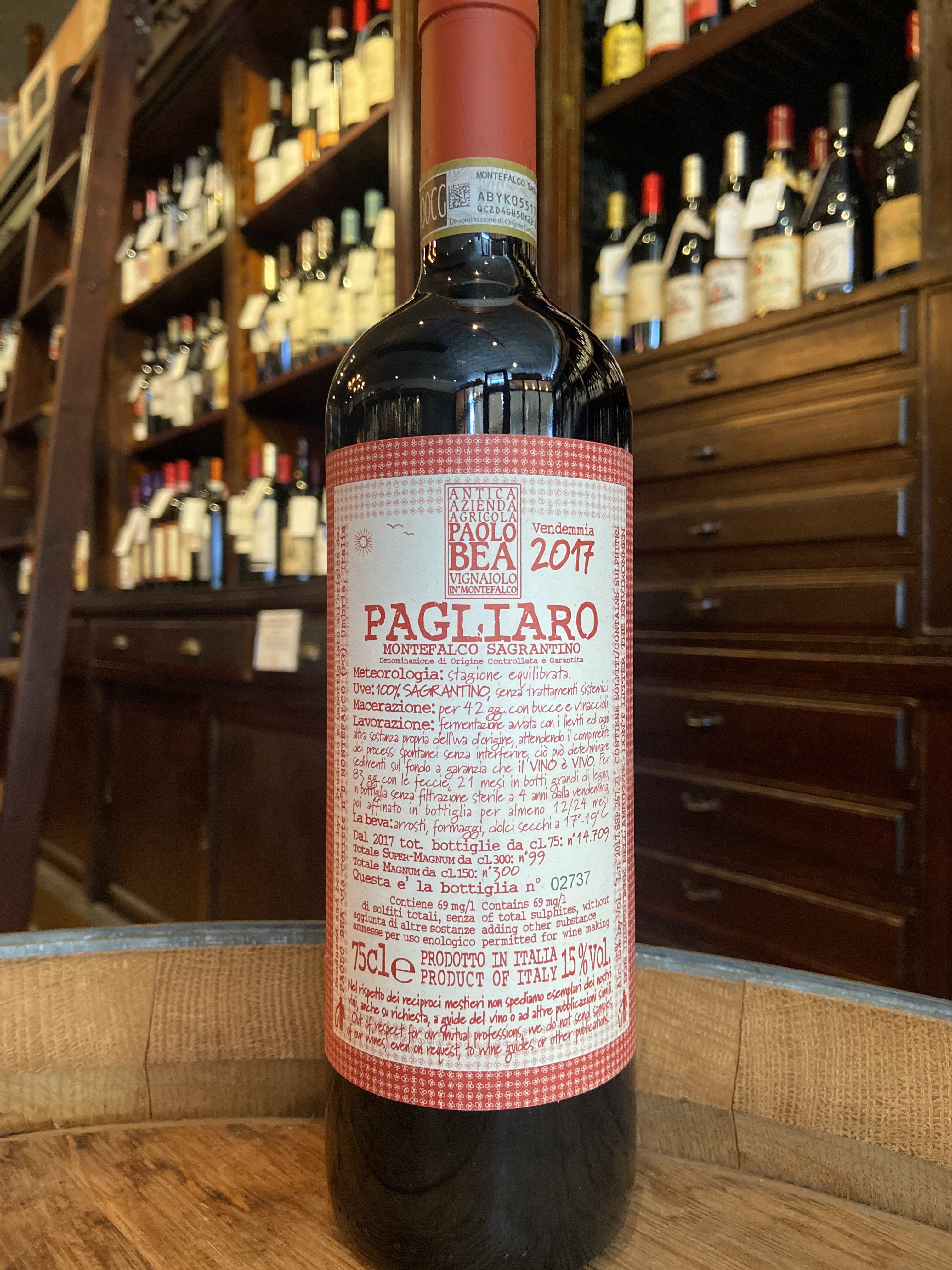 2017 Paolo BeaÂ Sagrantino di Montefalco Secco Pagliaro