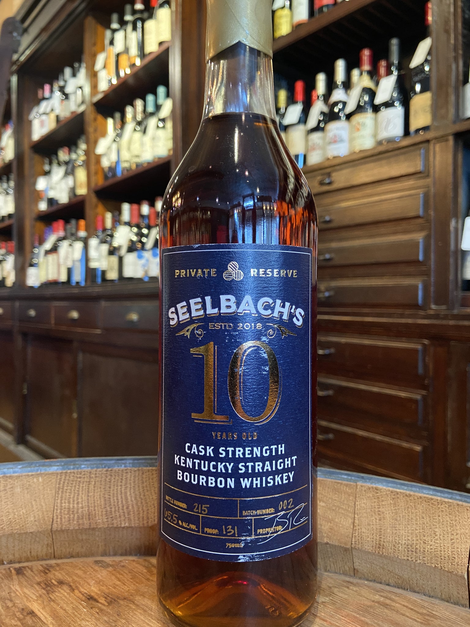 Seelbach's Private Reserve Cask Strength 10 Year Old Straight Bourbon Whiskey