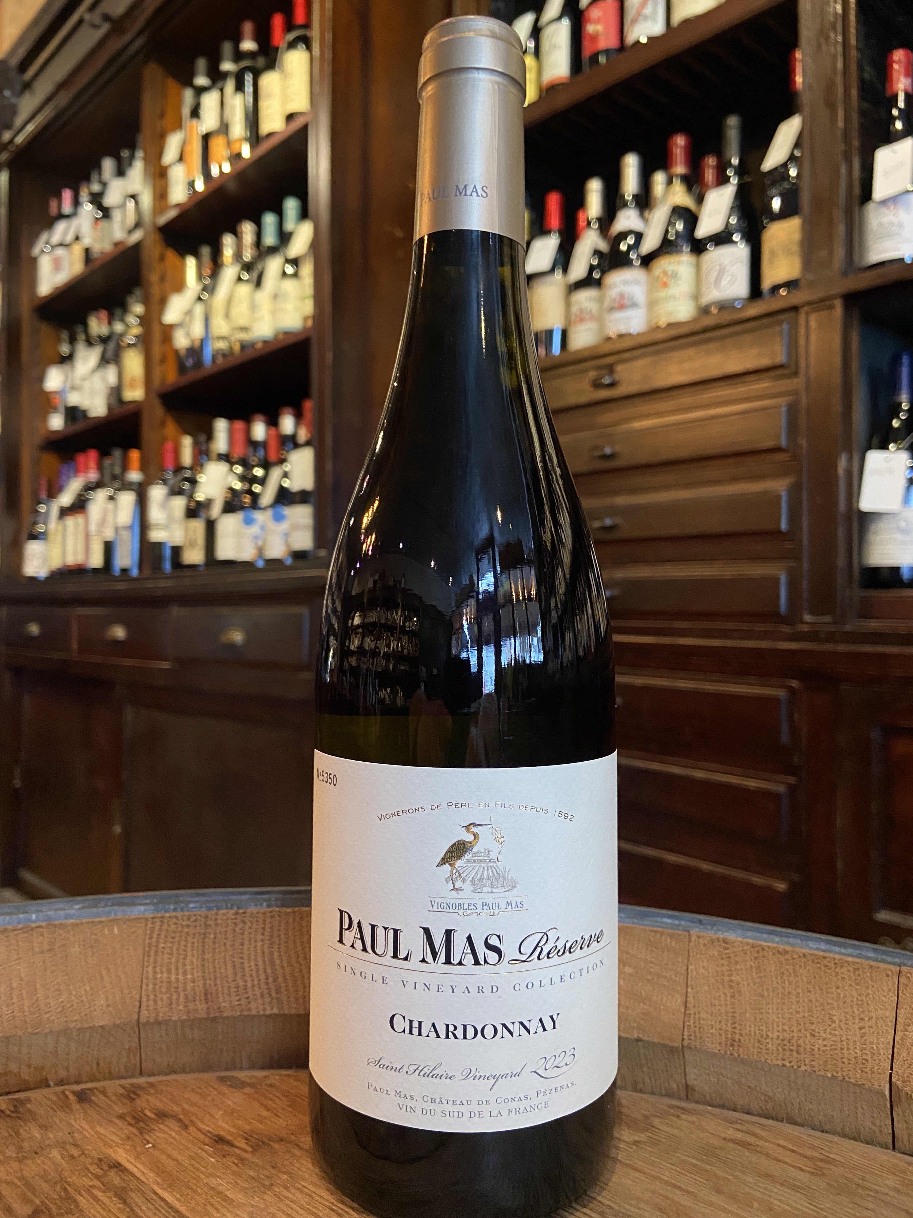 2023 Paul Mas Estate Chardonnay Saint Hilaire Single Vineyard Collection, IGP Pays d'Oc, France