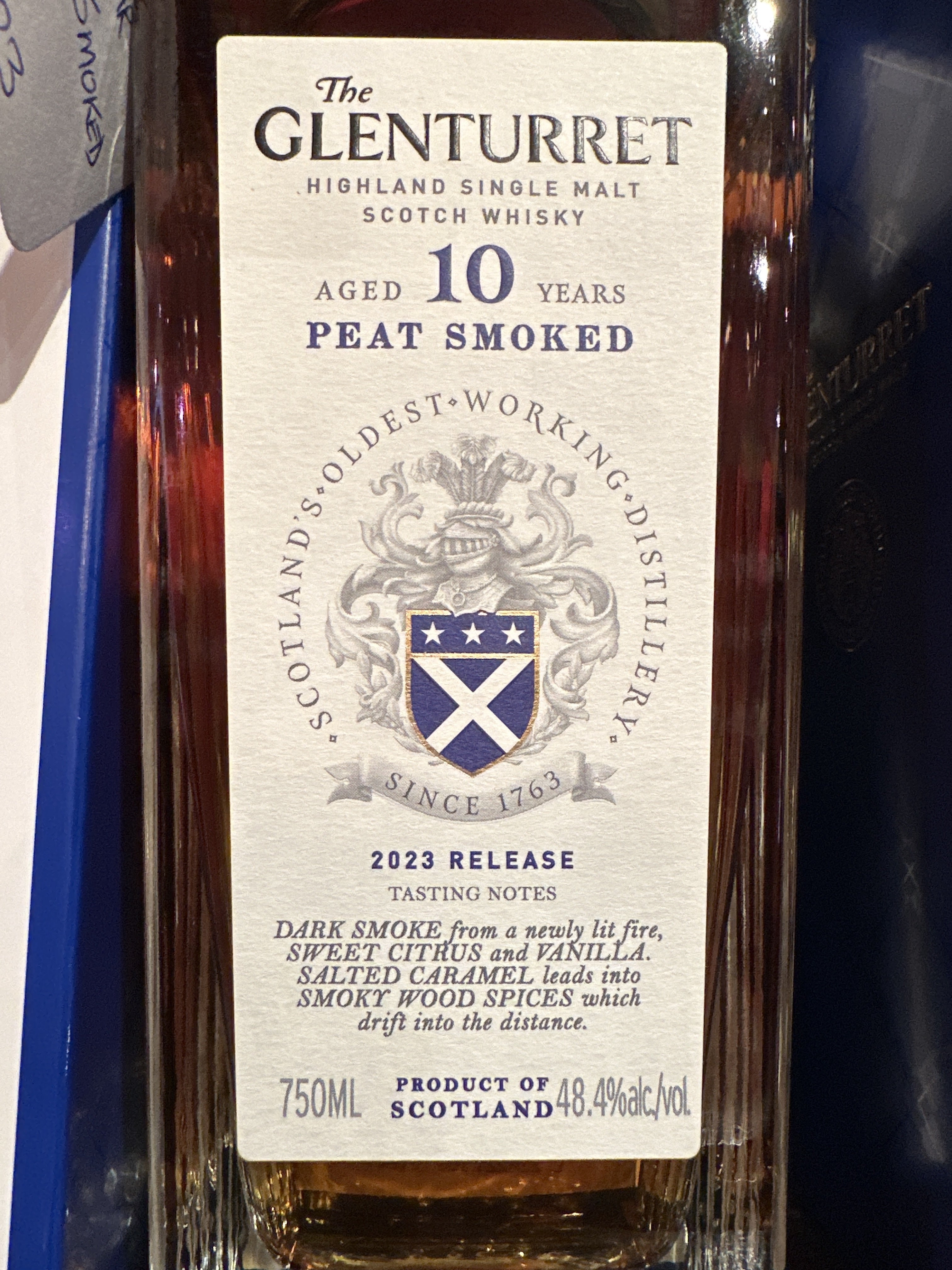 Glenturret 10 Year Old 2023 Release Peat Smoked Highland Single Malt Scotch Whisky