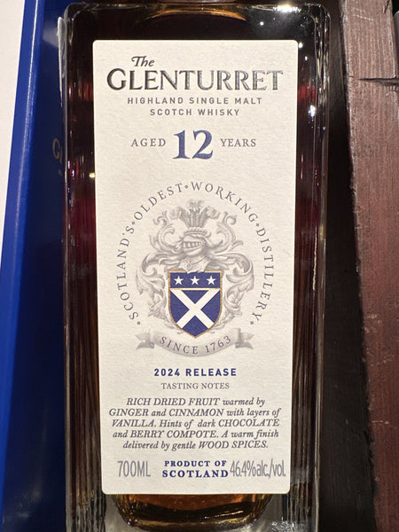 Glenturret 12 Year Old 2024 Release Highland Single Malt Scotch Whisky