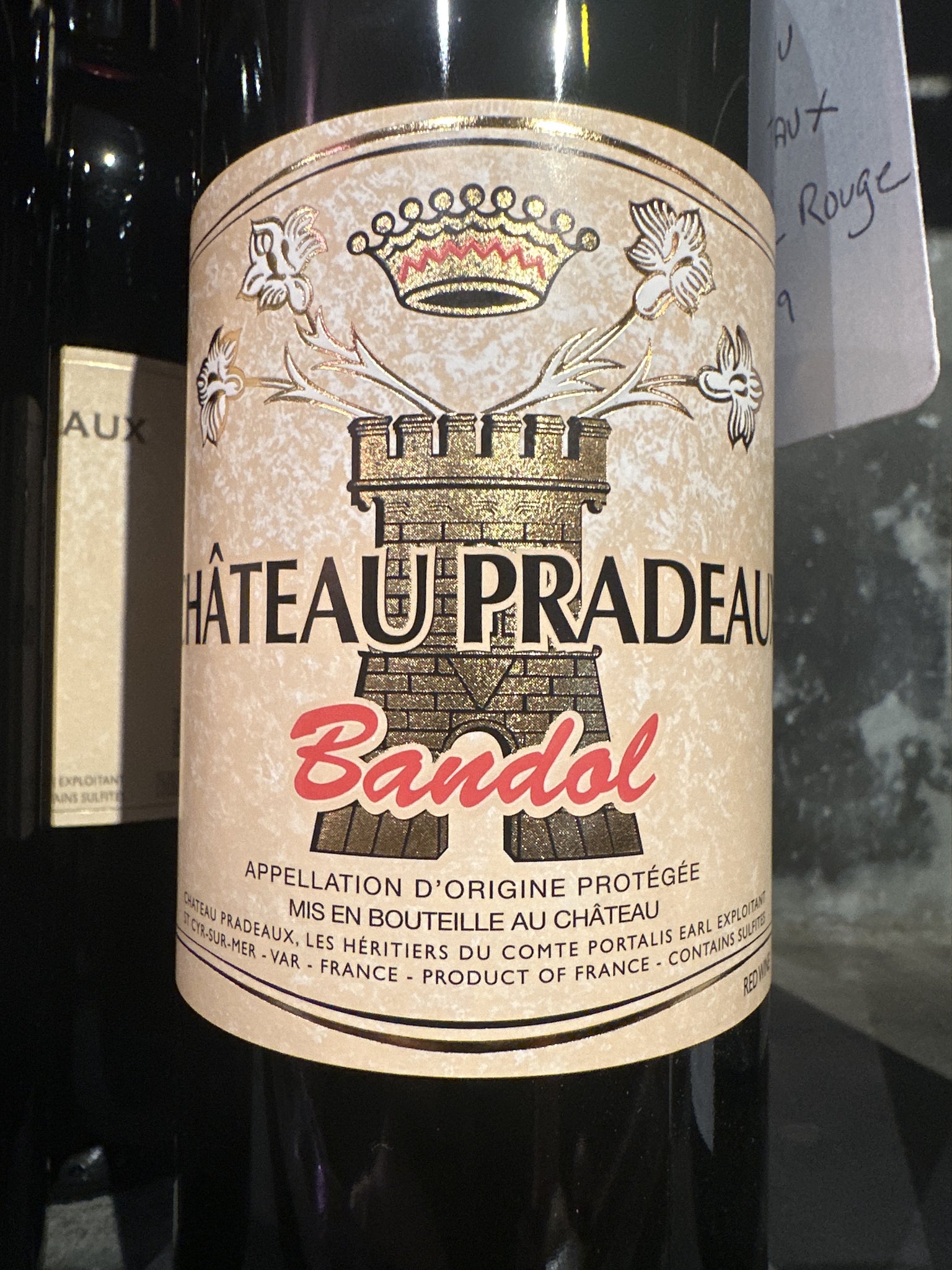 2019 Chateau Pradeaux Bandol Rouge