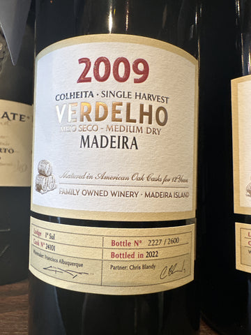 2009 Blandy's Verdelho Colheita Single Harvest Madeira