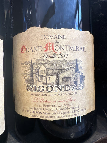 2017 Domaine du Grand Montmirail Gigondas le Coteau de Mon Reve 1.5L